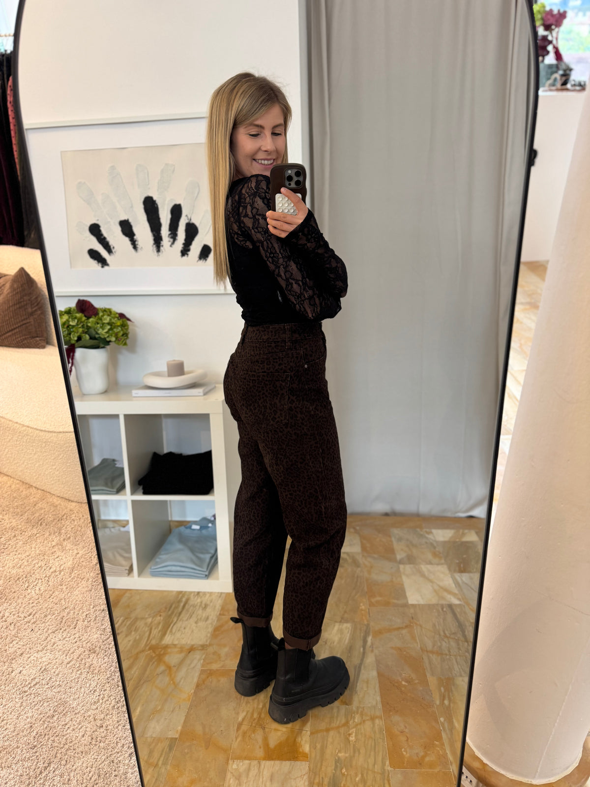 Mom Jeans schoko/leo