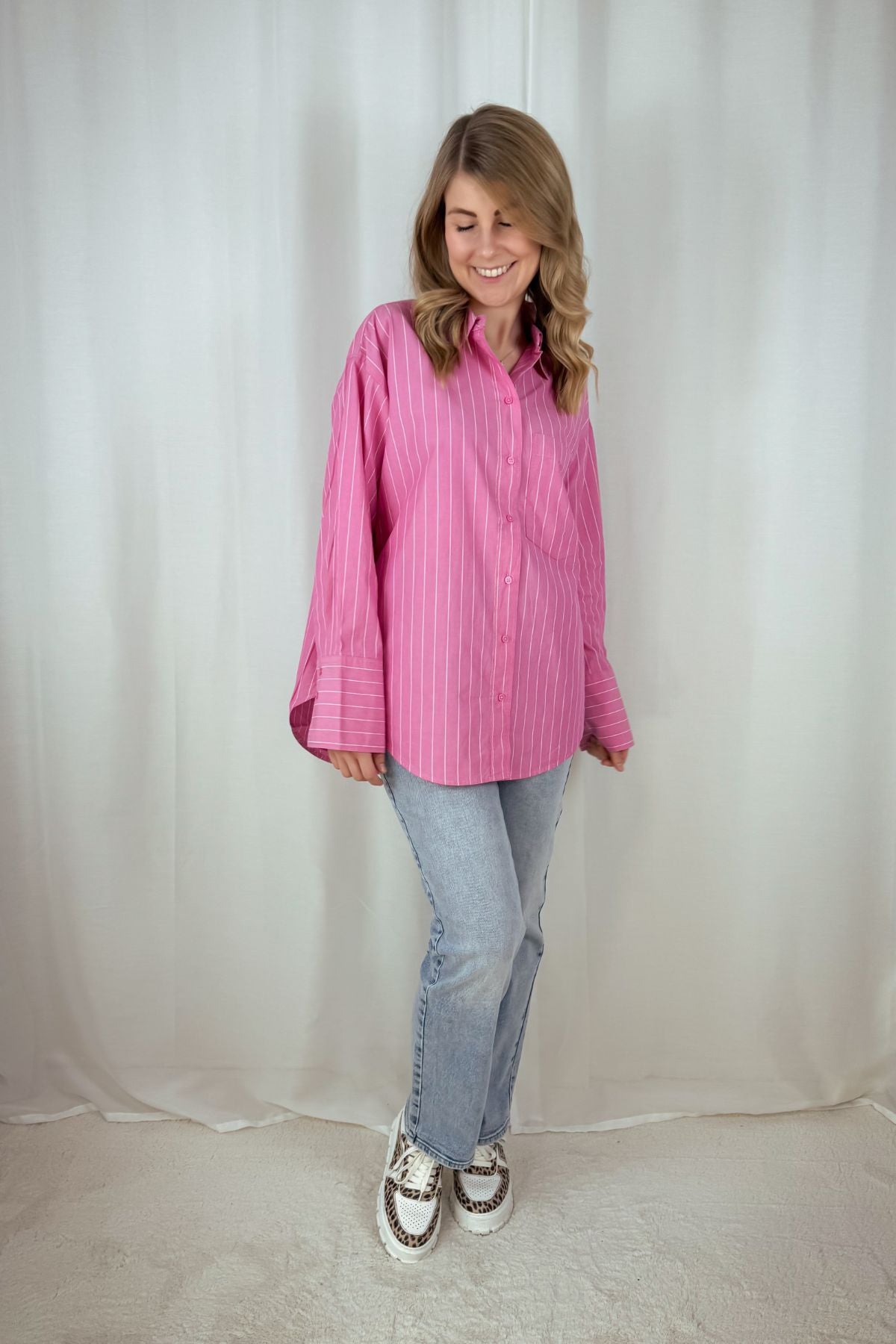 Hemd Popeline - Pink