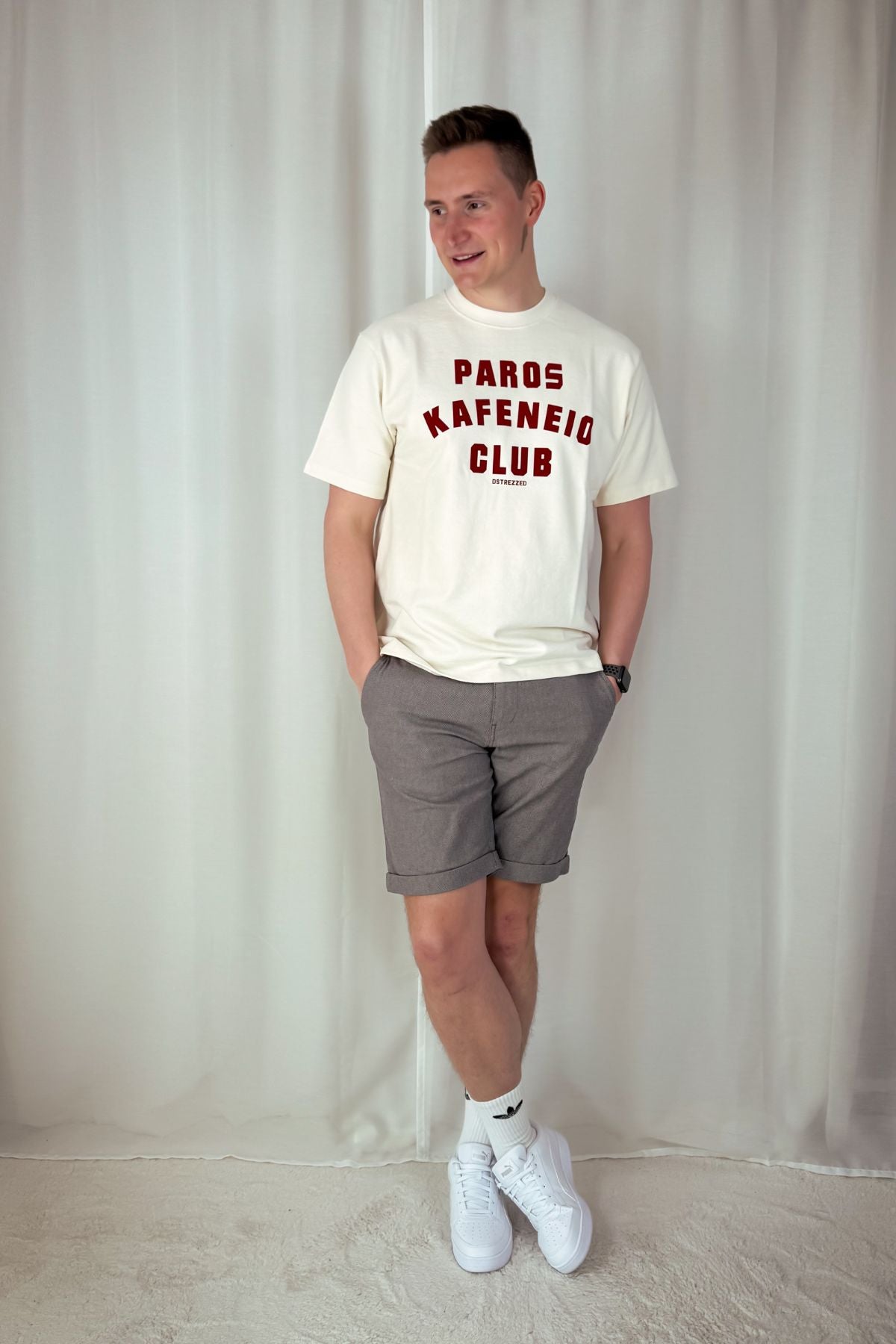 Printed T-Shirt Lasse - weiß