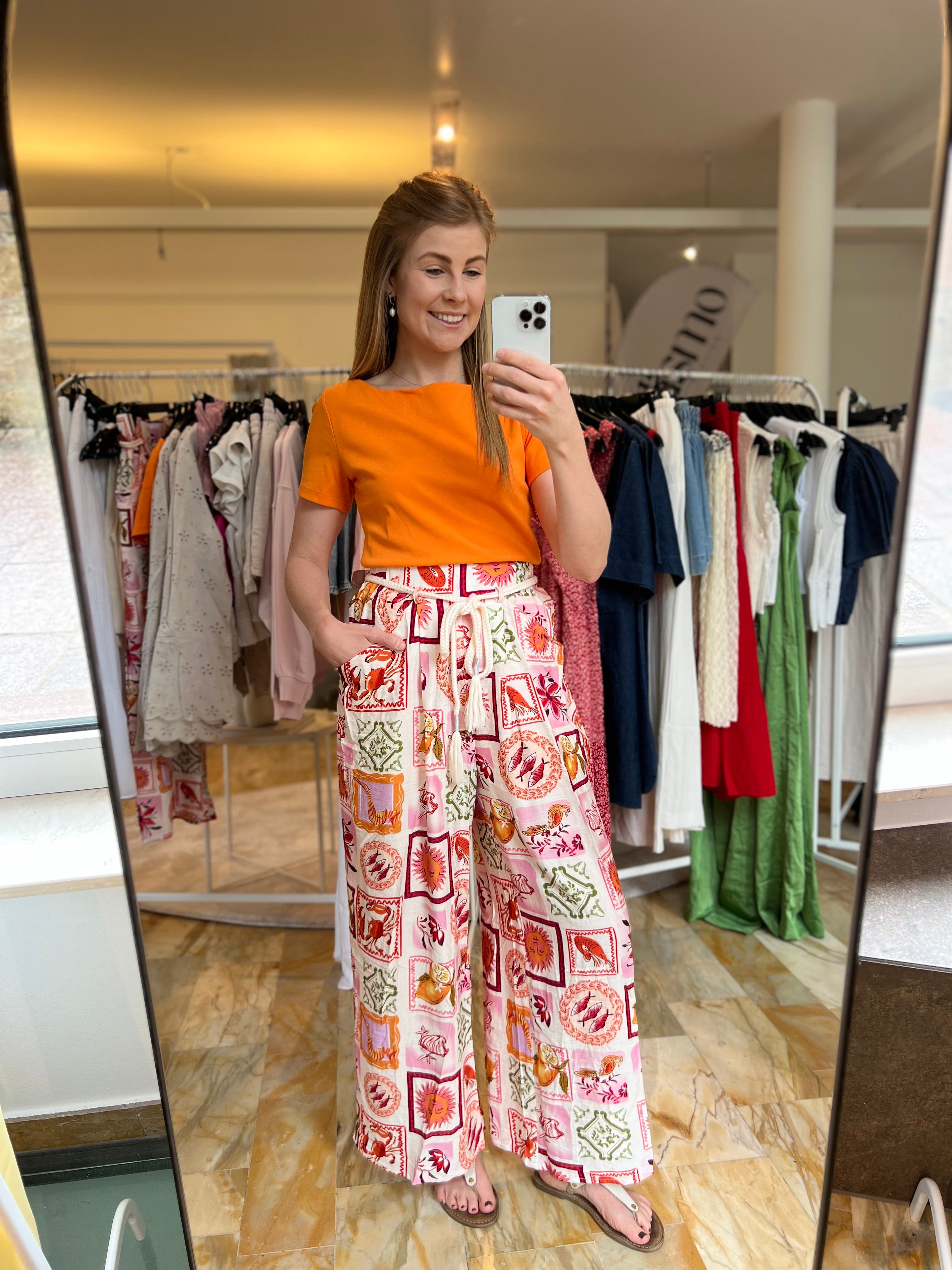 Hose Summer mit Muster