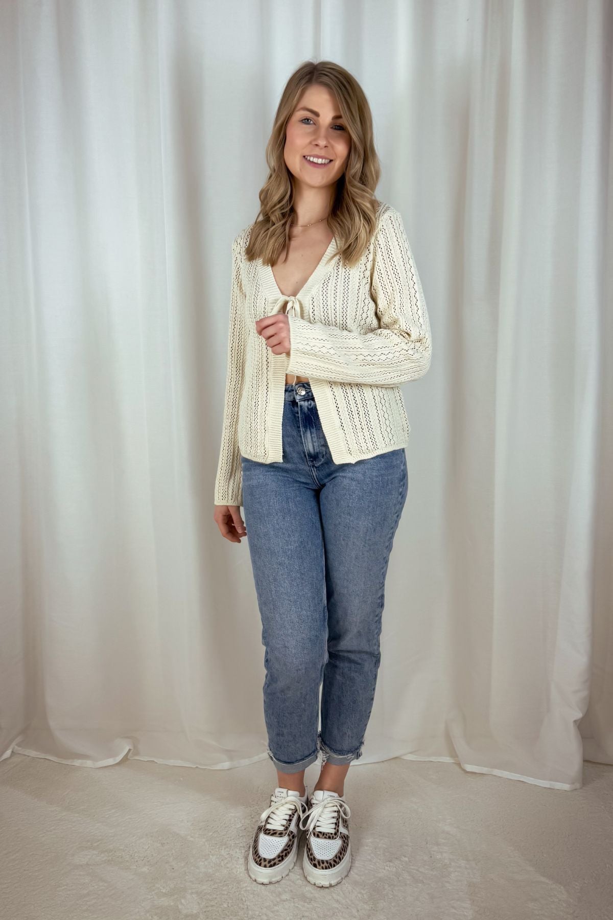 Strickcardigan Nuka - birch