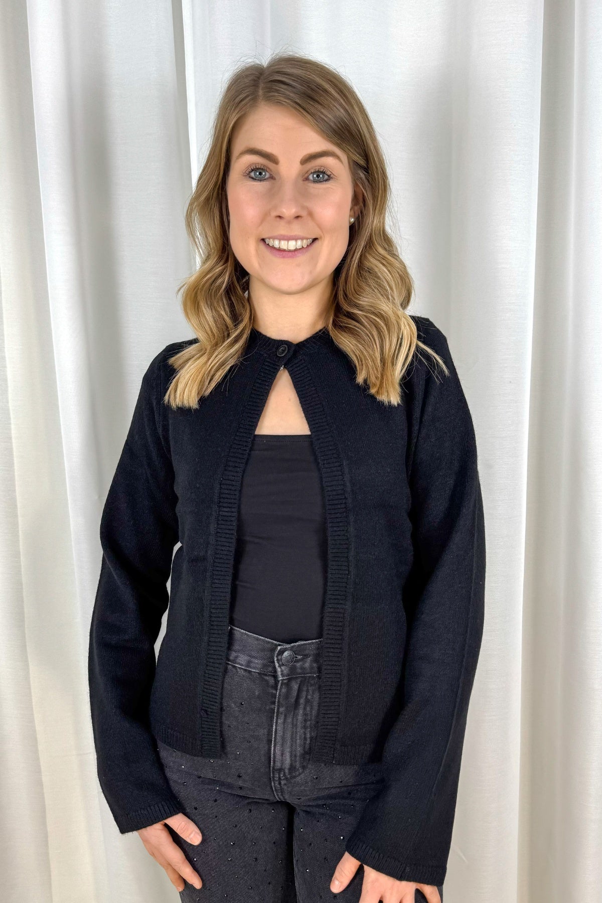 One button Strickcardigan