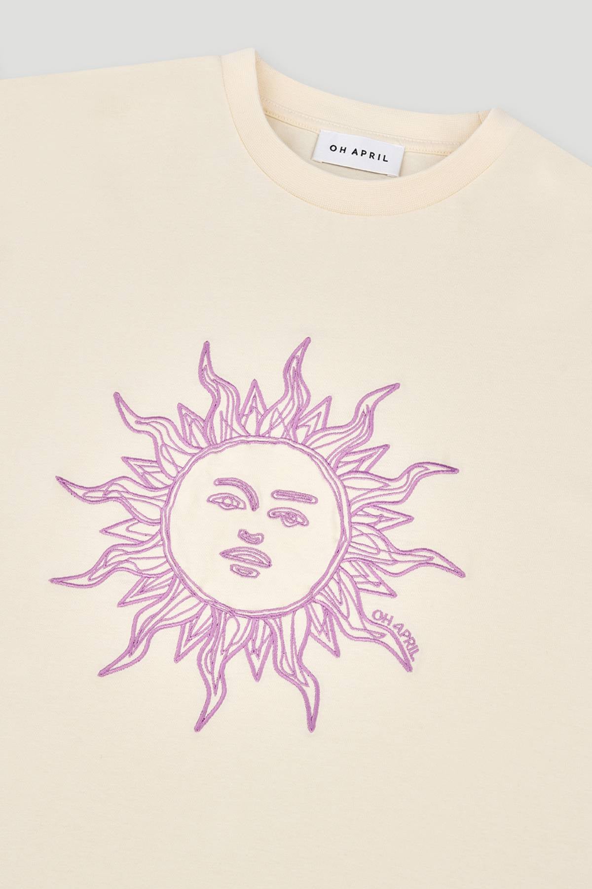 Boyfriend T-Shirt Sun - beige