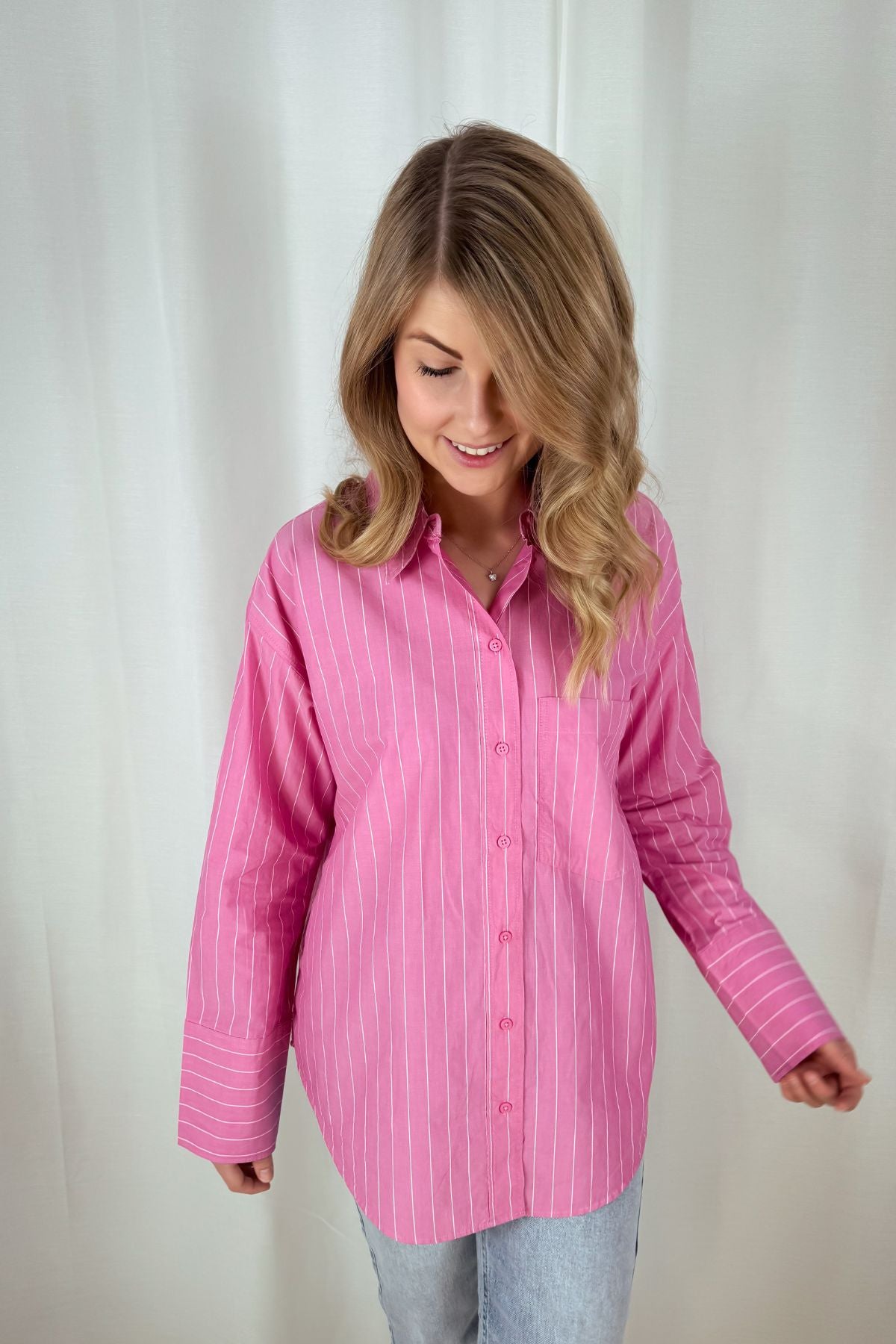 Hemd Popeline - Pink