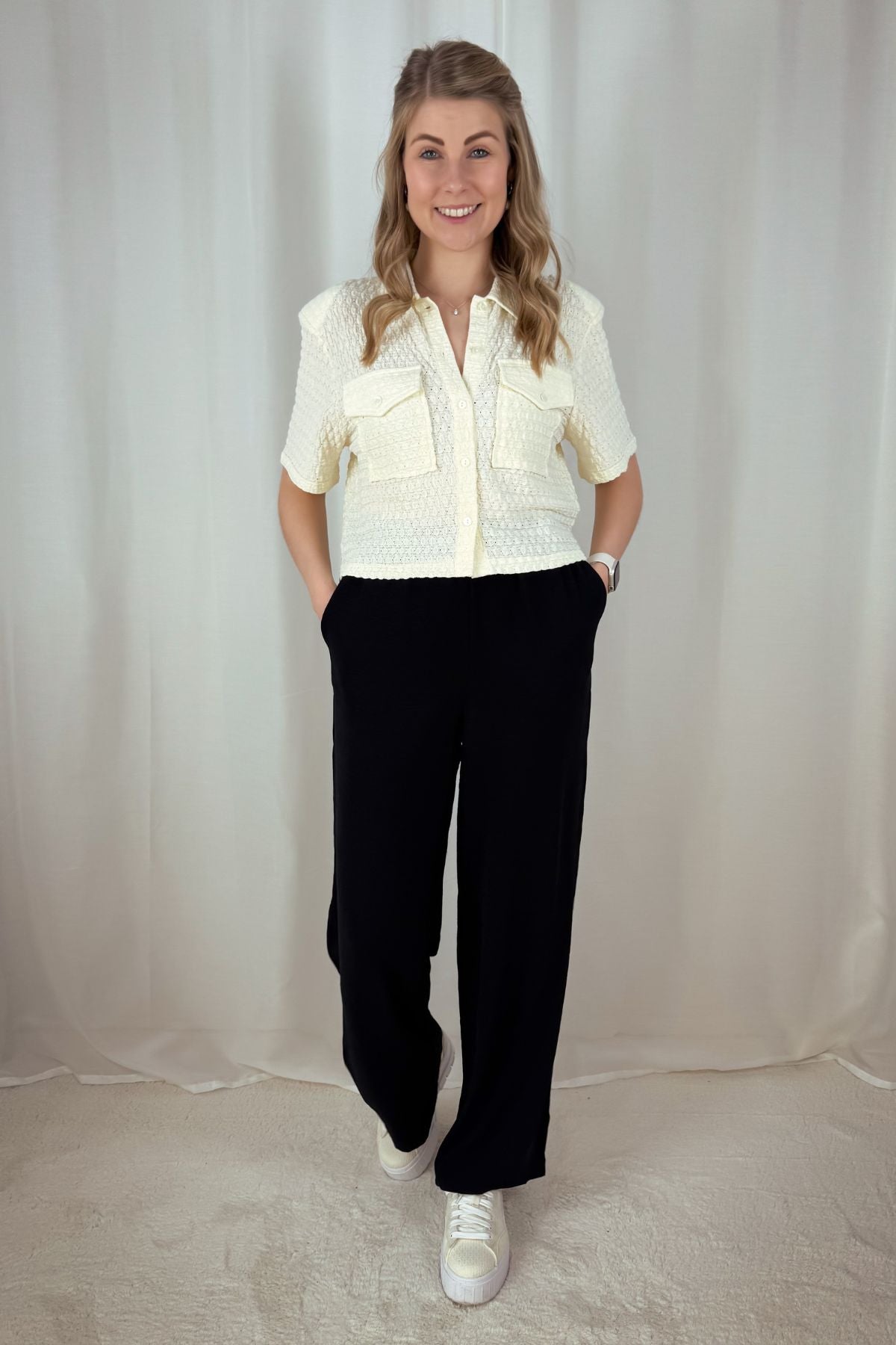 Weite Hose Tiffany - schwarz