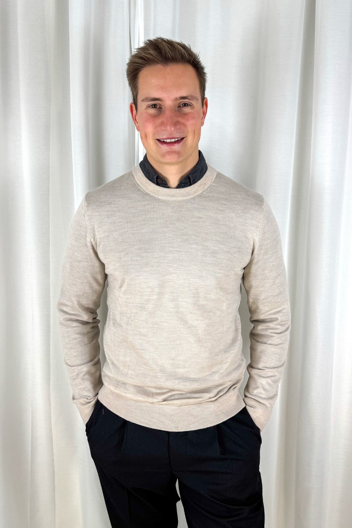 Pullover Merino - Beige