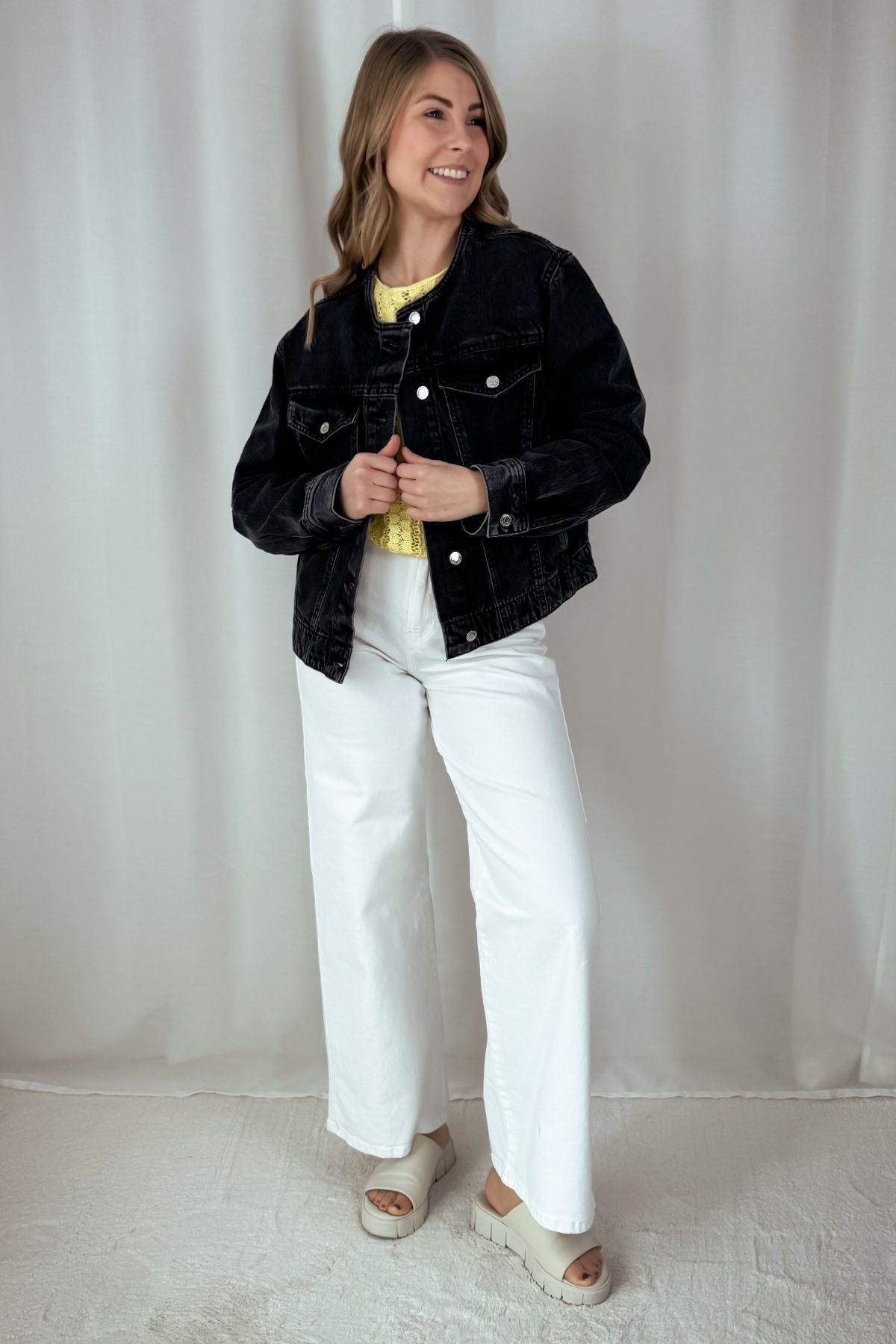 Jeansjacke - offblack
