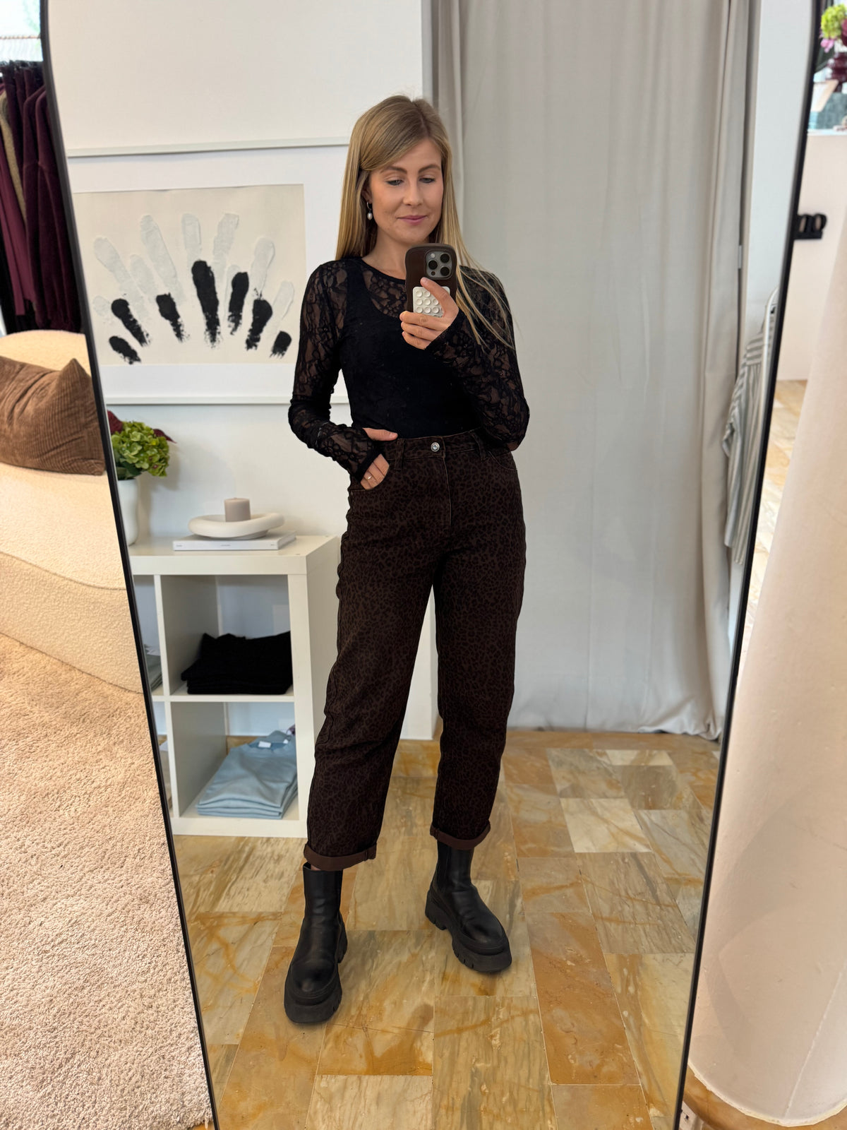 Mom Jeans schoko/leo