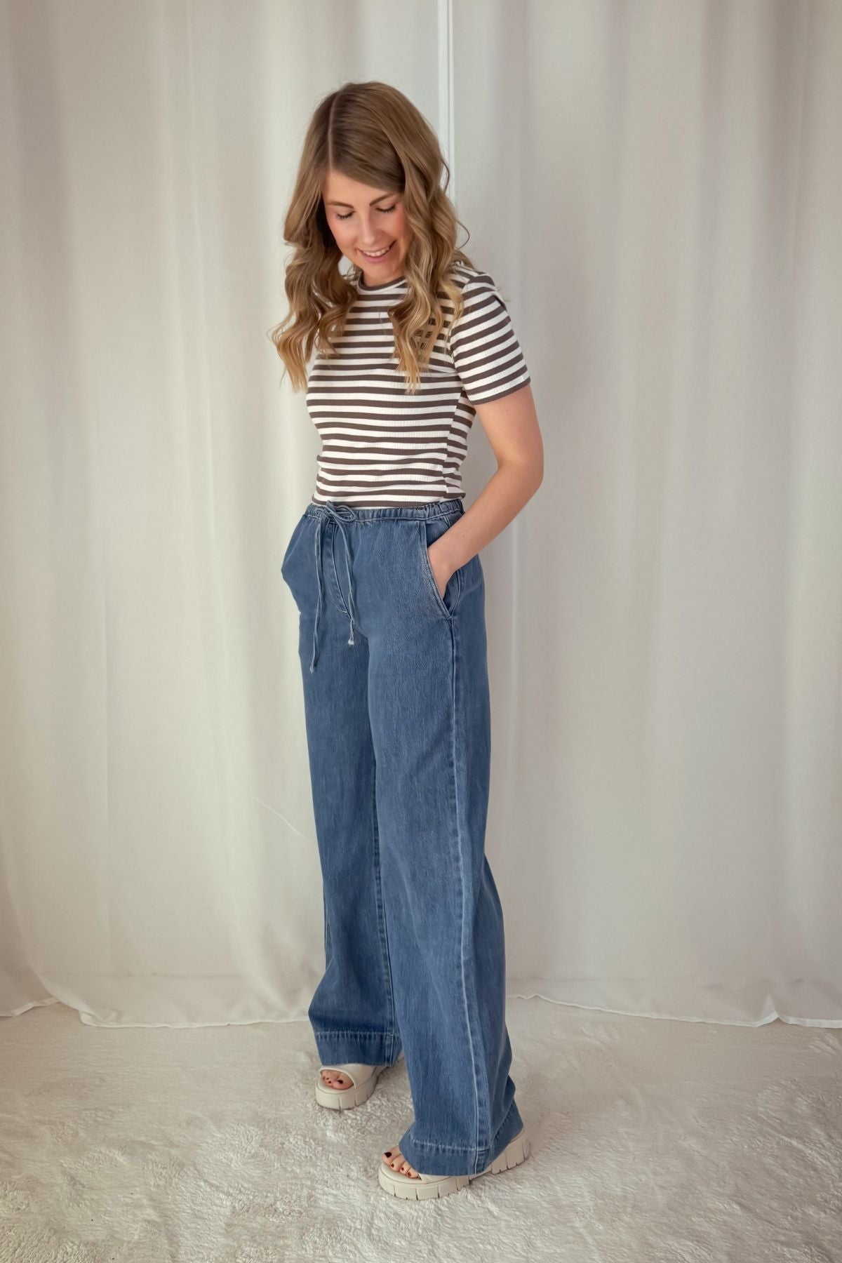 Jeanshose Mabel - blau denim