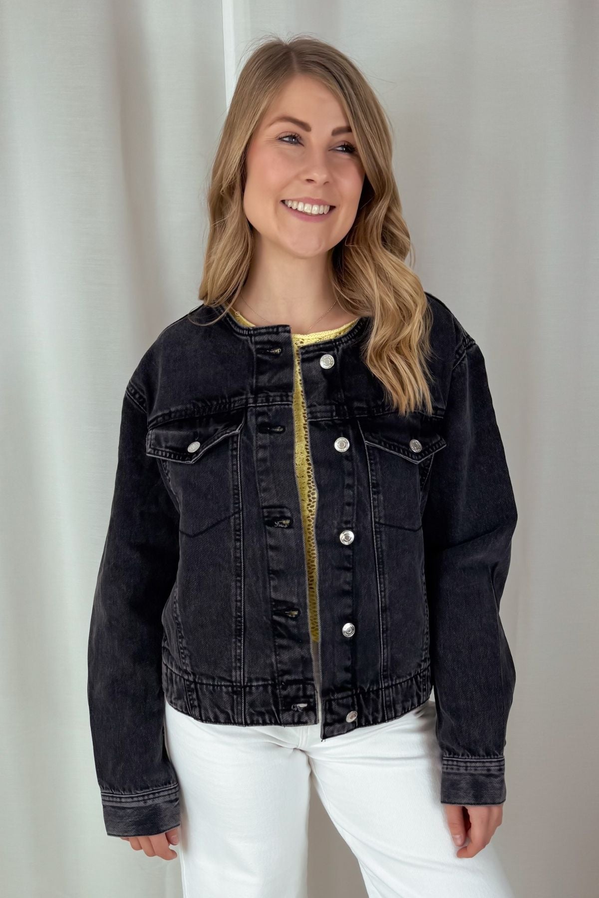 Jeansjacke - offblack