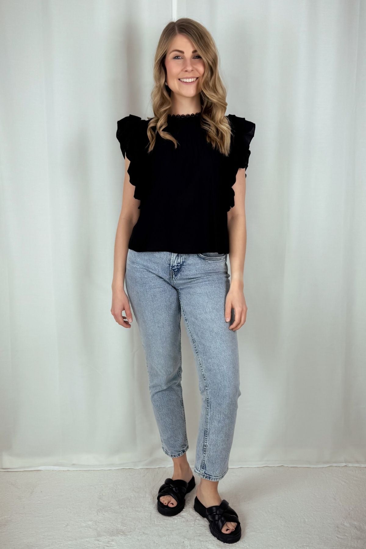 Top Frill - schwarz