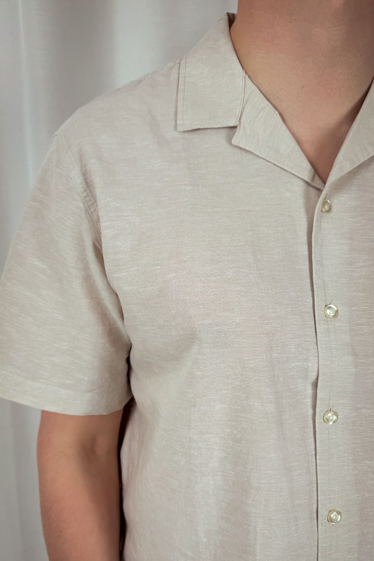 Leinenhemd Regsun - beige