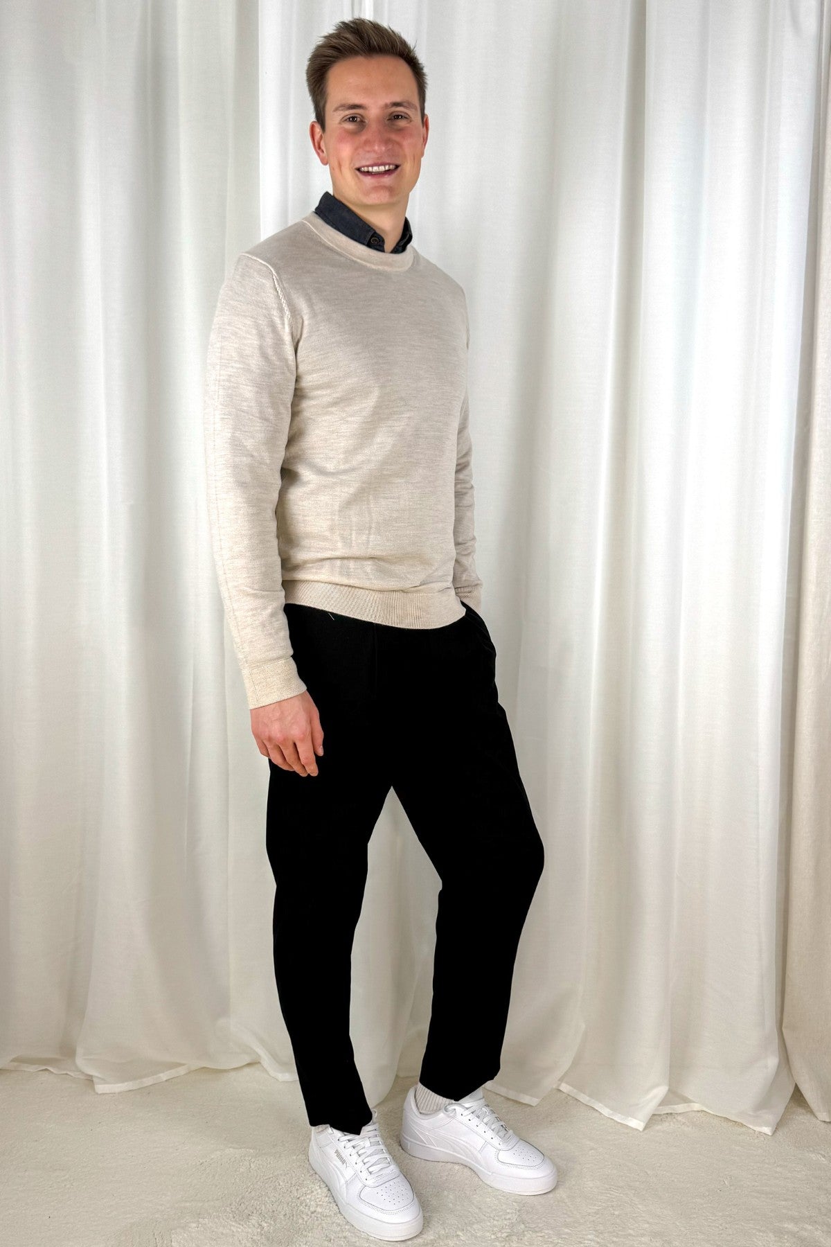 Pullover Merino - Beige