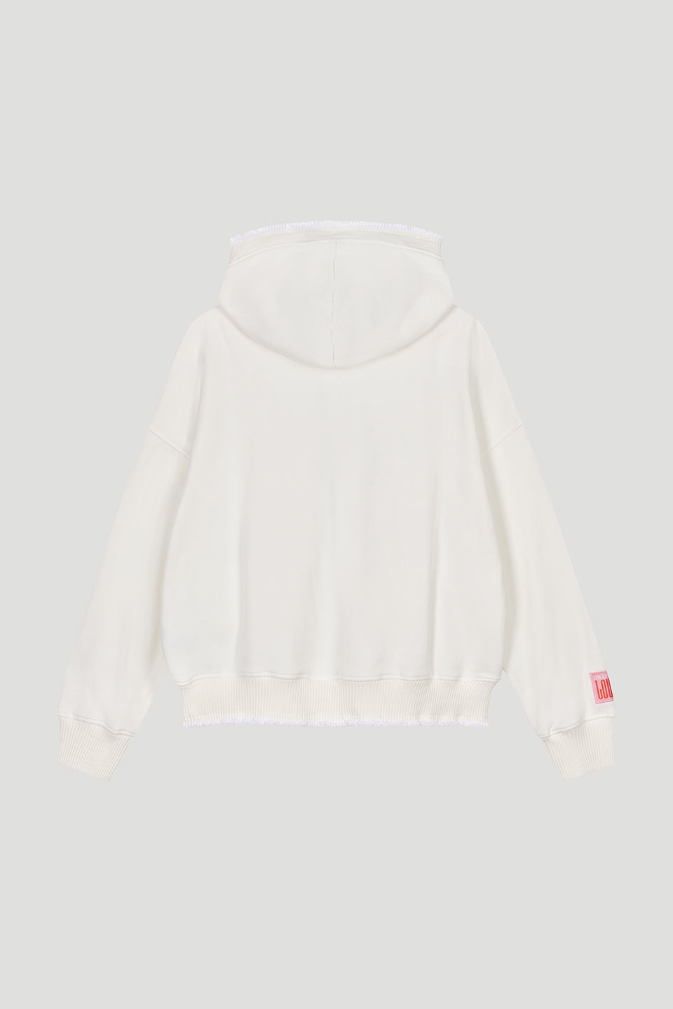 Hoodie Belo mit Zipper - weiß