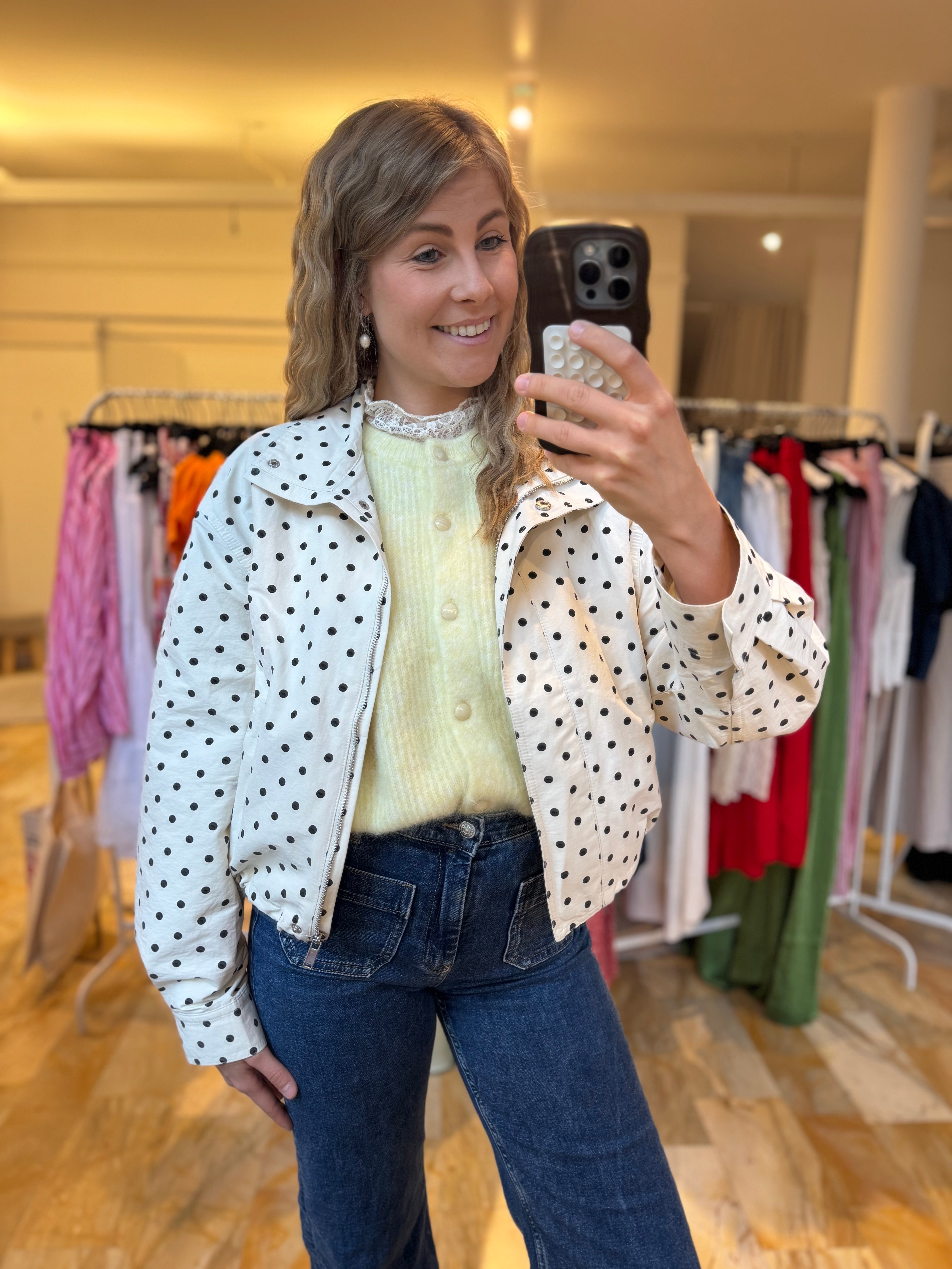 Jacke Polka Dots - creme