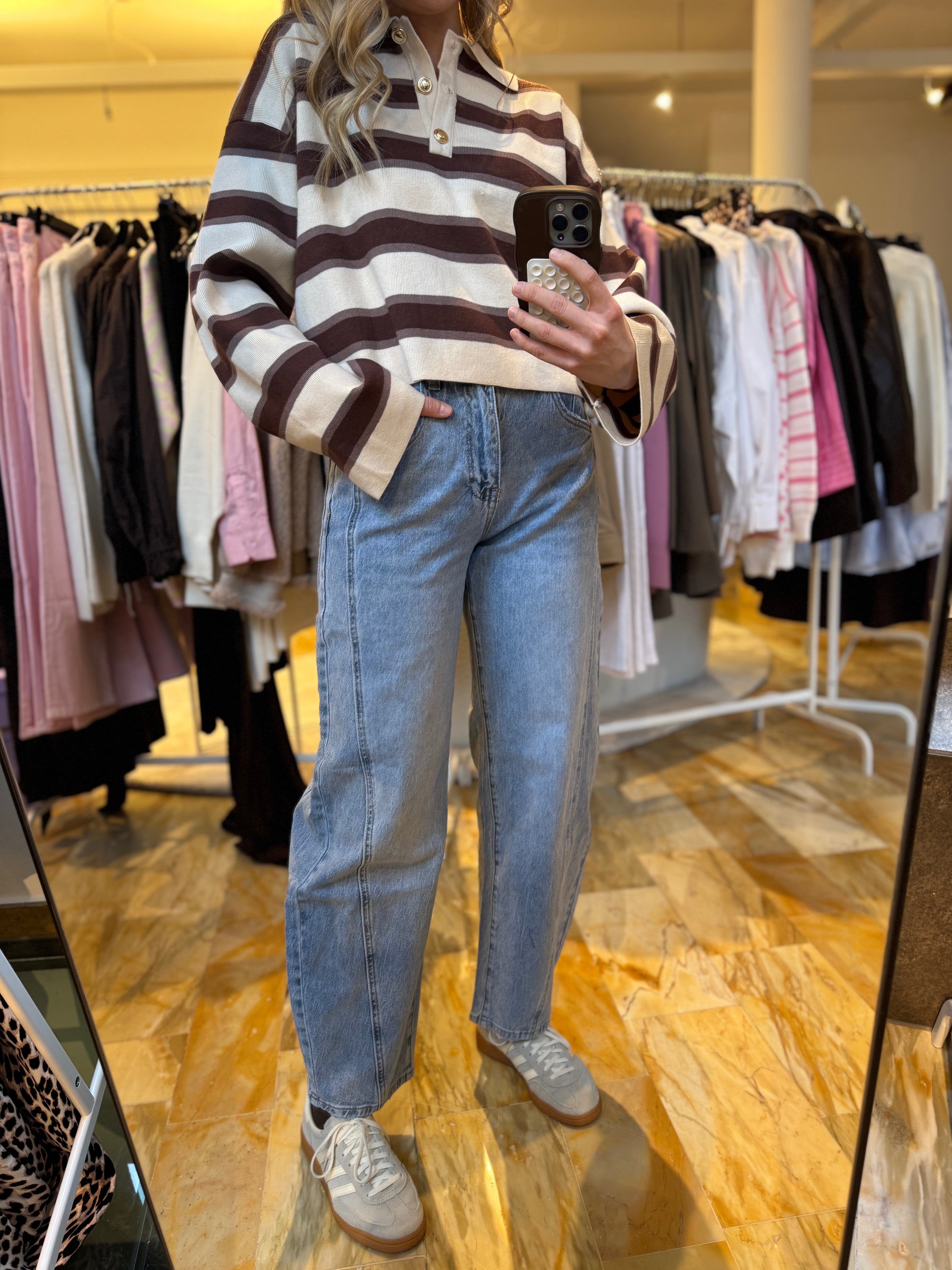 Barrel Jeans - hellblau