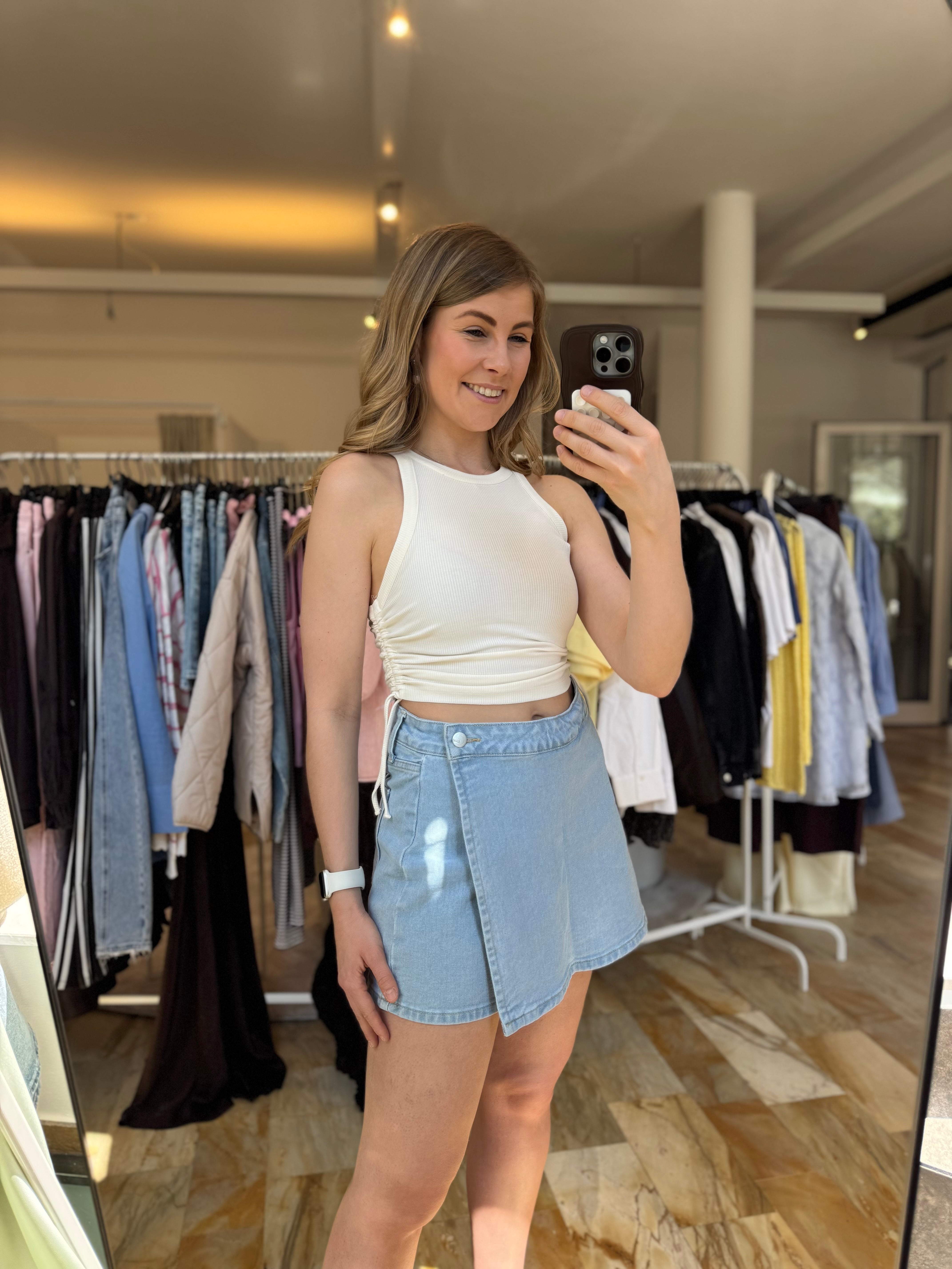 Denim Skort Minie - hellblau