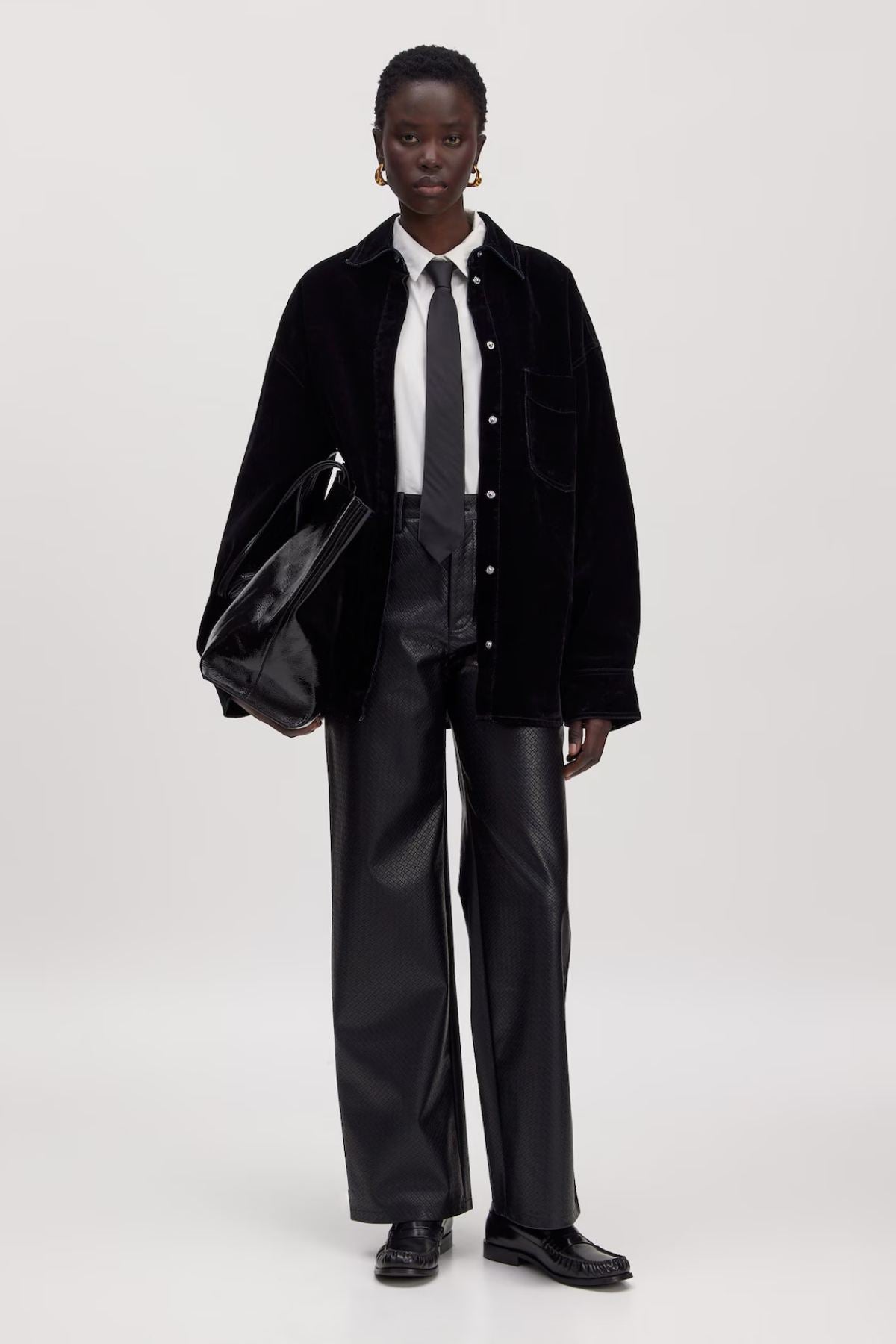 Lederhose Celina - schwarz