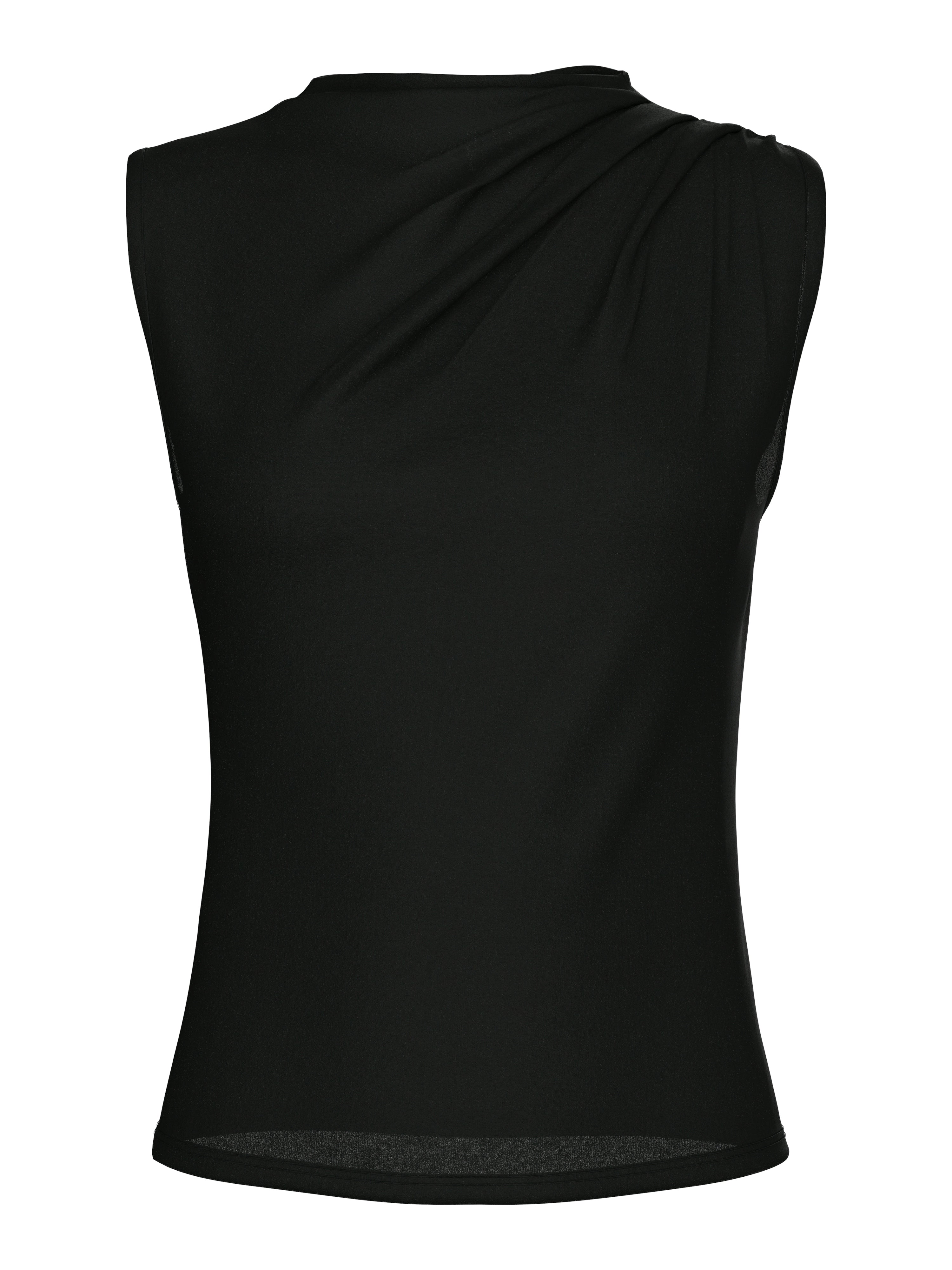 Draped Top - schwarz