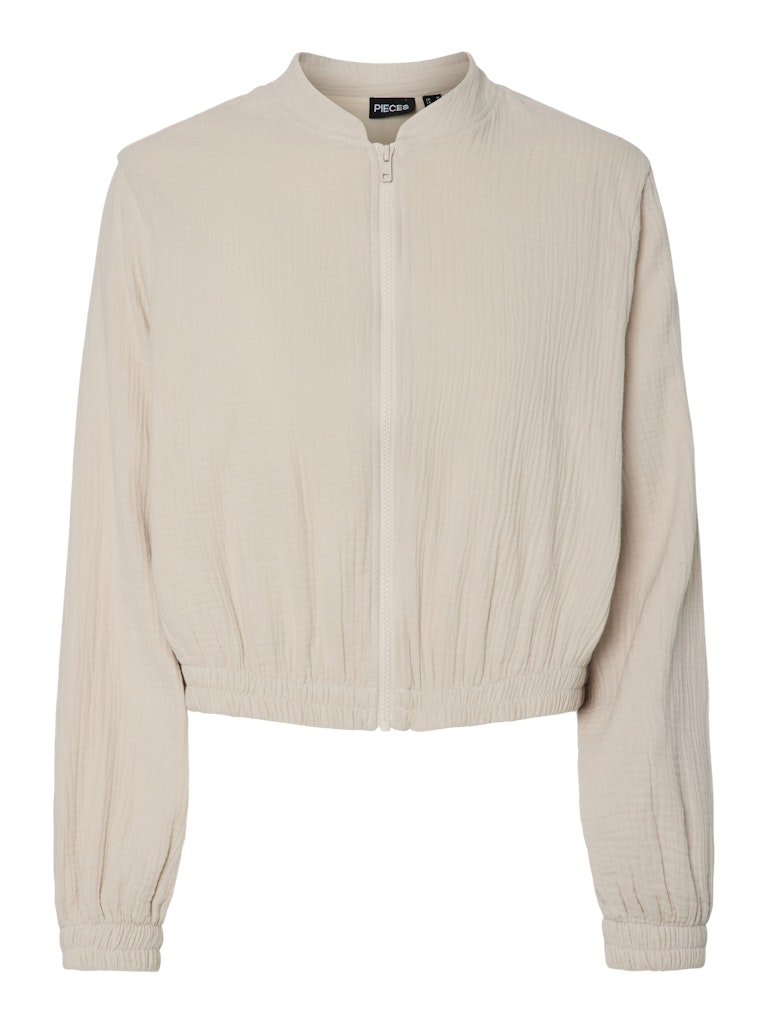 Bomberjacke Tastina aus Musselin - beige