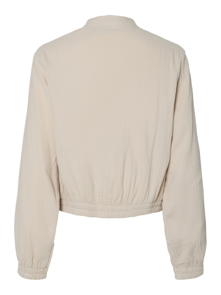 Bomberjacke Tastina aus Musselin - beige