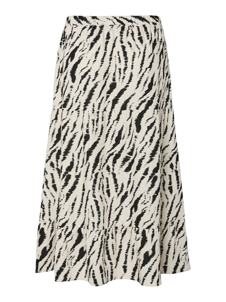 Midirock Tarlem - beige mit Zebramuster