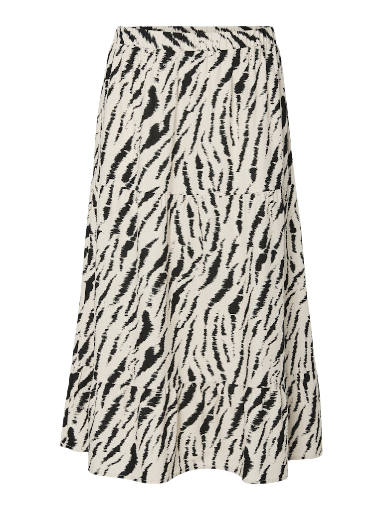 Midirock Tarlem - beige mit Zebramuster