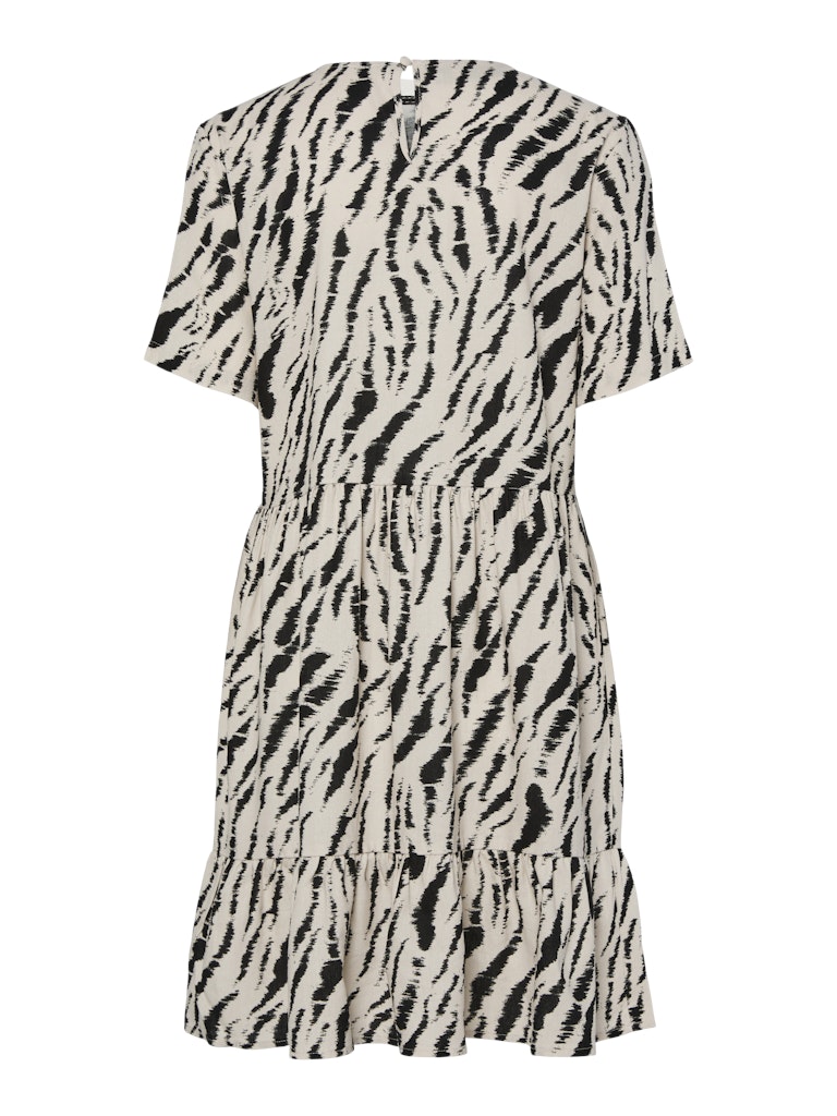 Kleid Tarlem - beige mit Zebramuster