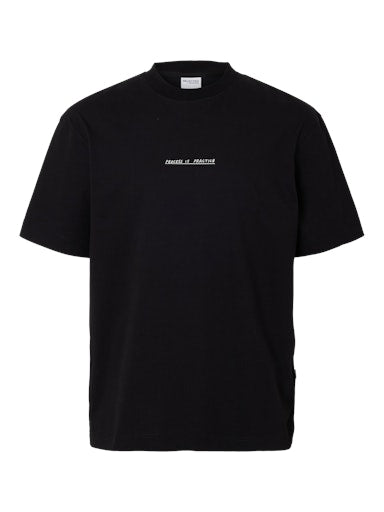 Printed T-Shirt - weiß/schwarz