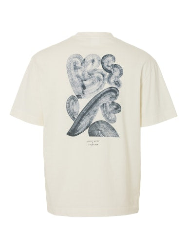 Printed T-Shirt - weiß/schwarz