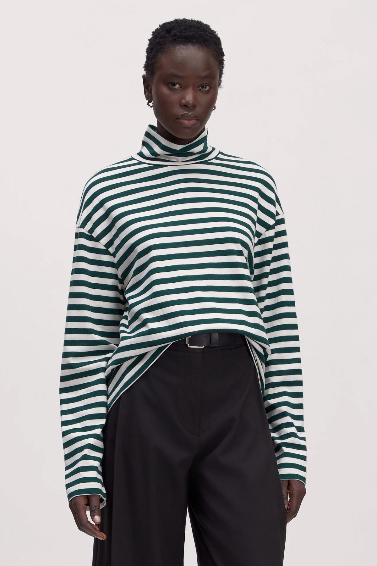 Longsleeve Kalena - grün gestreift