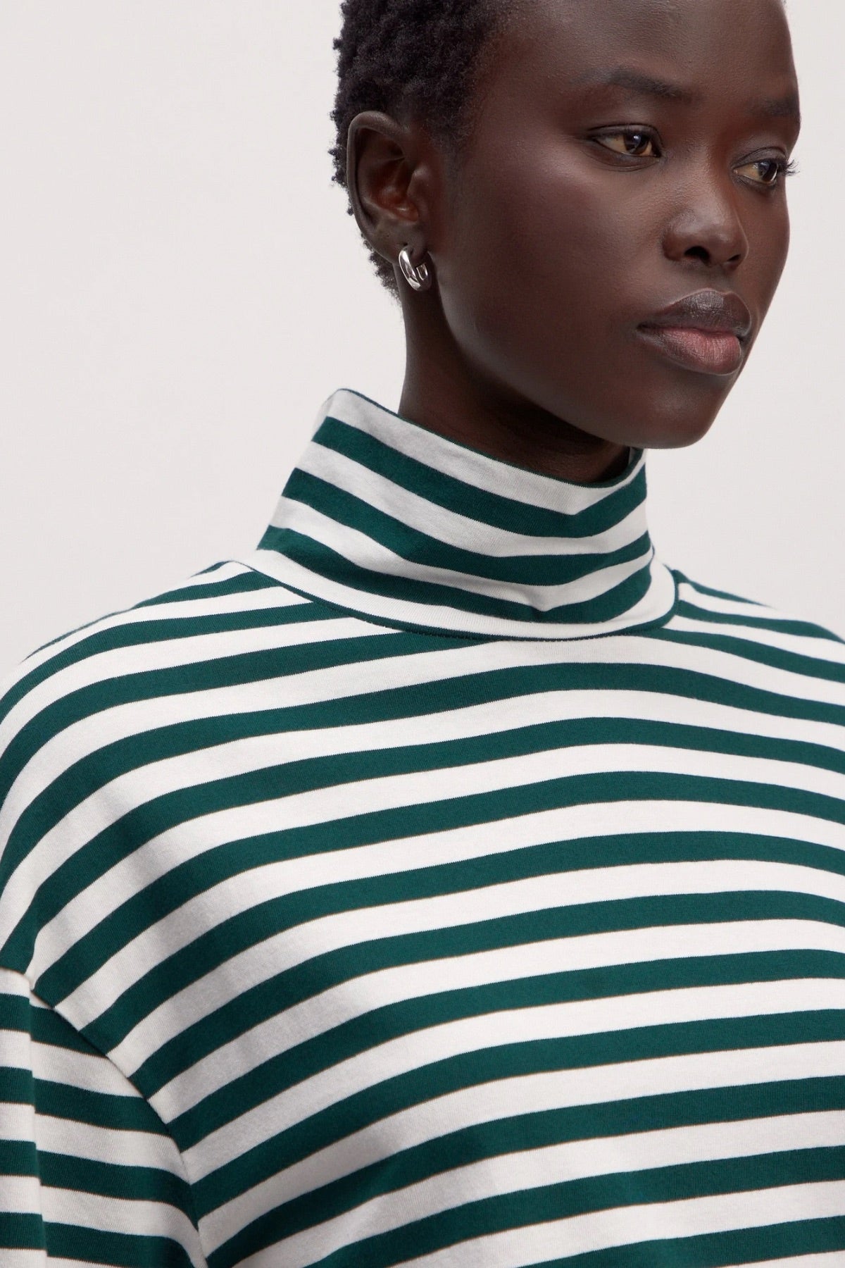 Longsleeve Kalena - grün gestreift