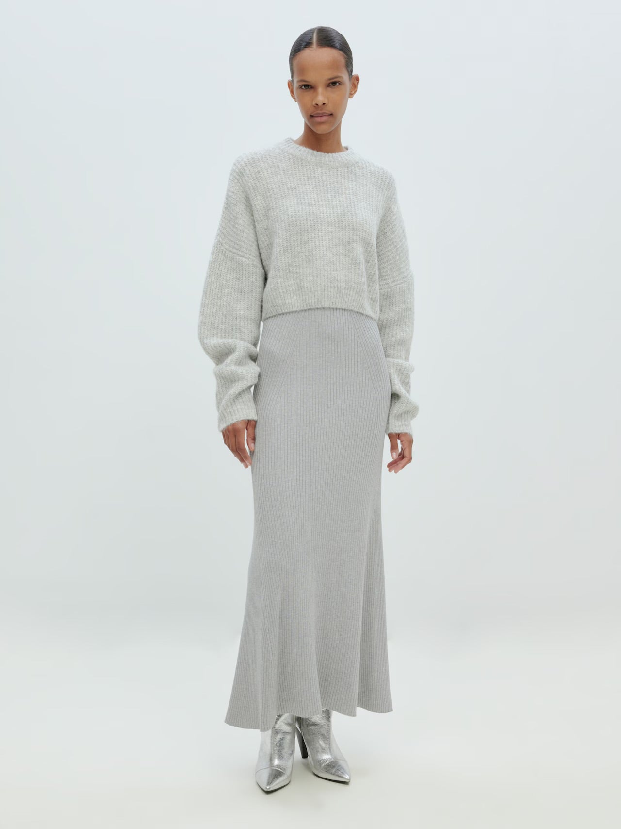 Strickpullover Yella - grau