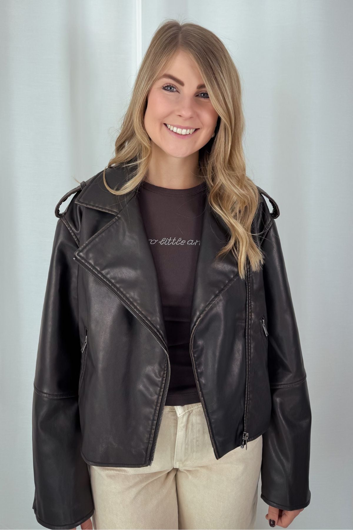 Lederjacke - braun