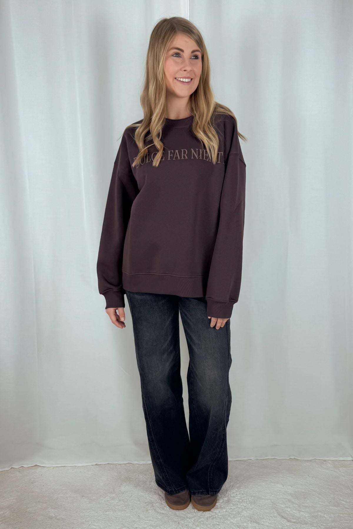 Sweater Dolce far niente - braun