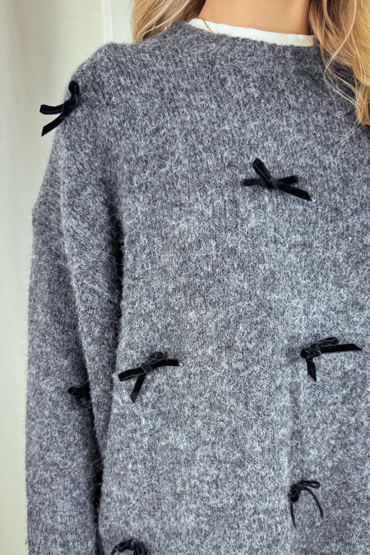 Strickpullover Bailee - mit Schleifen