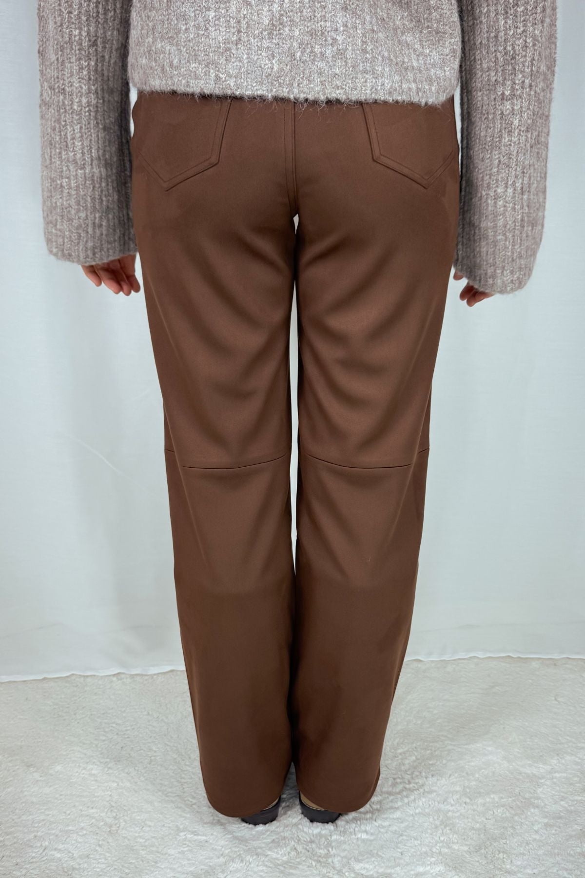 Suede-Hose Celina - braun
