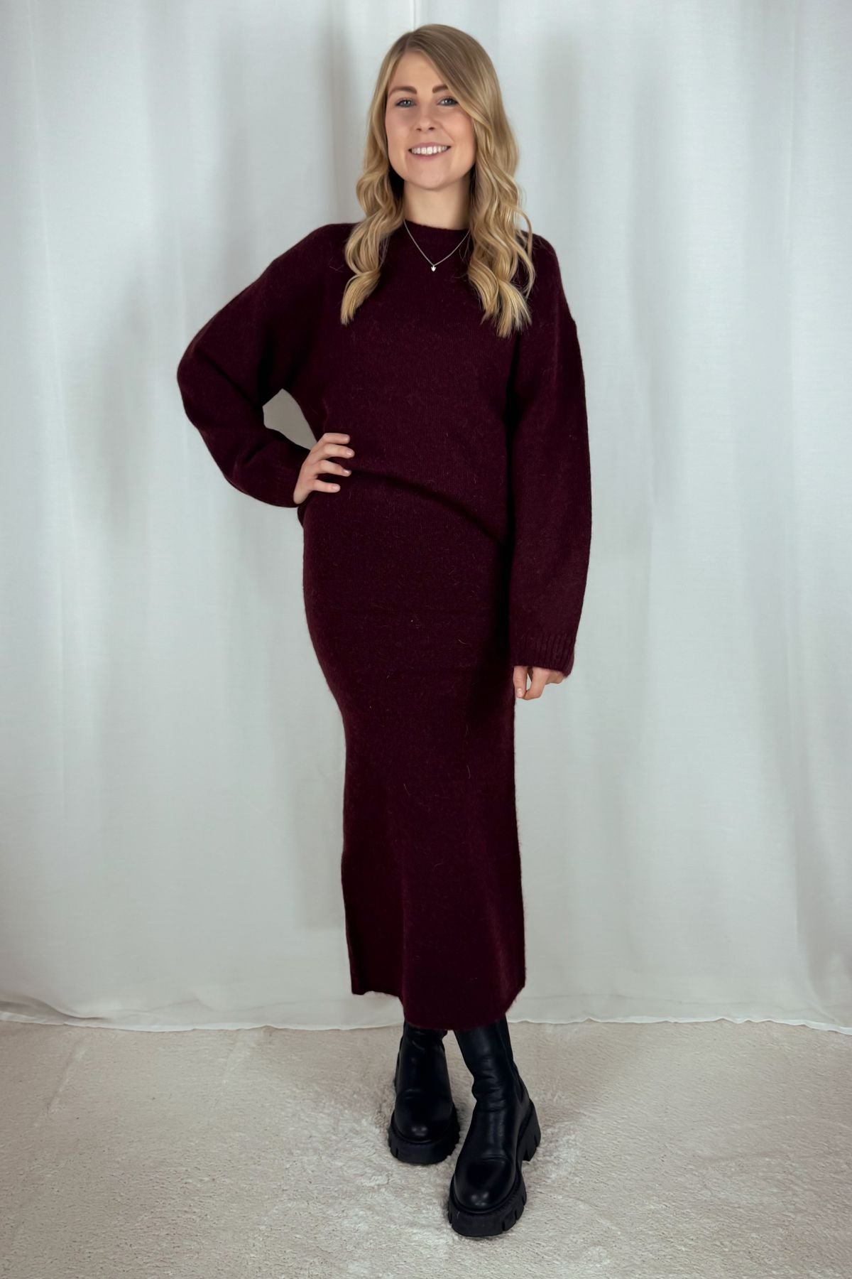 Strickrock - Burgunder