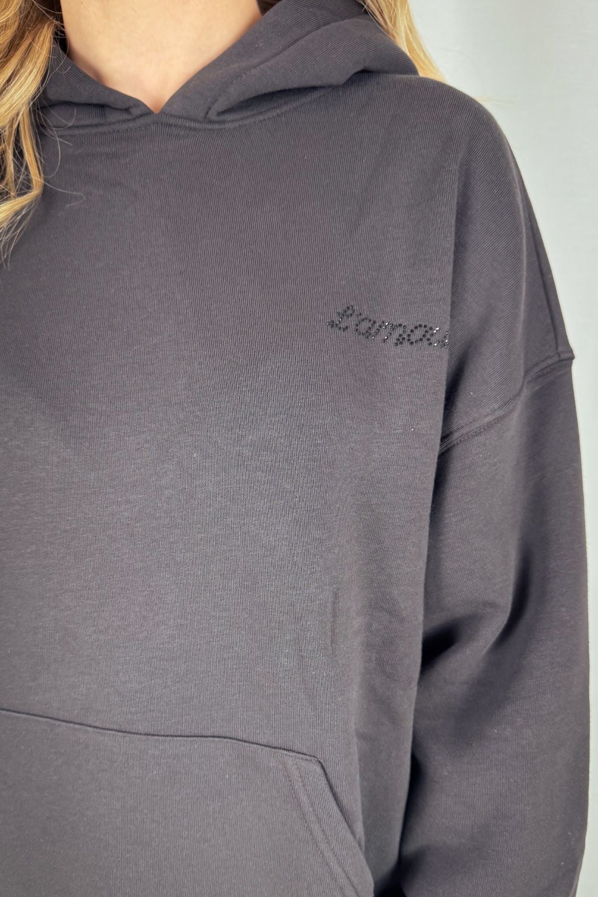 Printed Hoodie - offblack