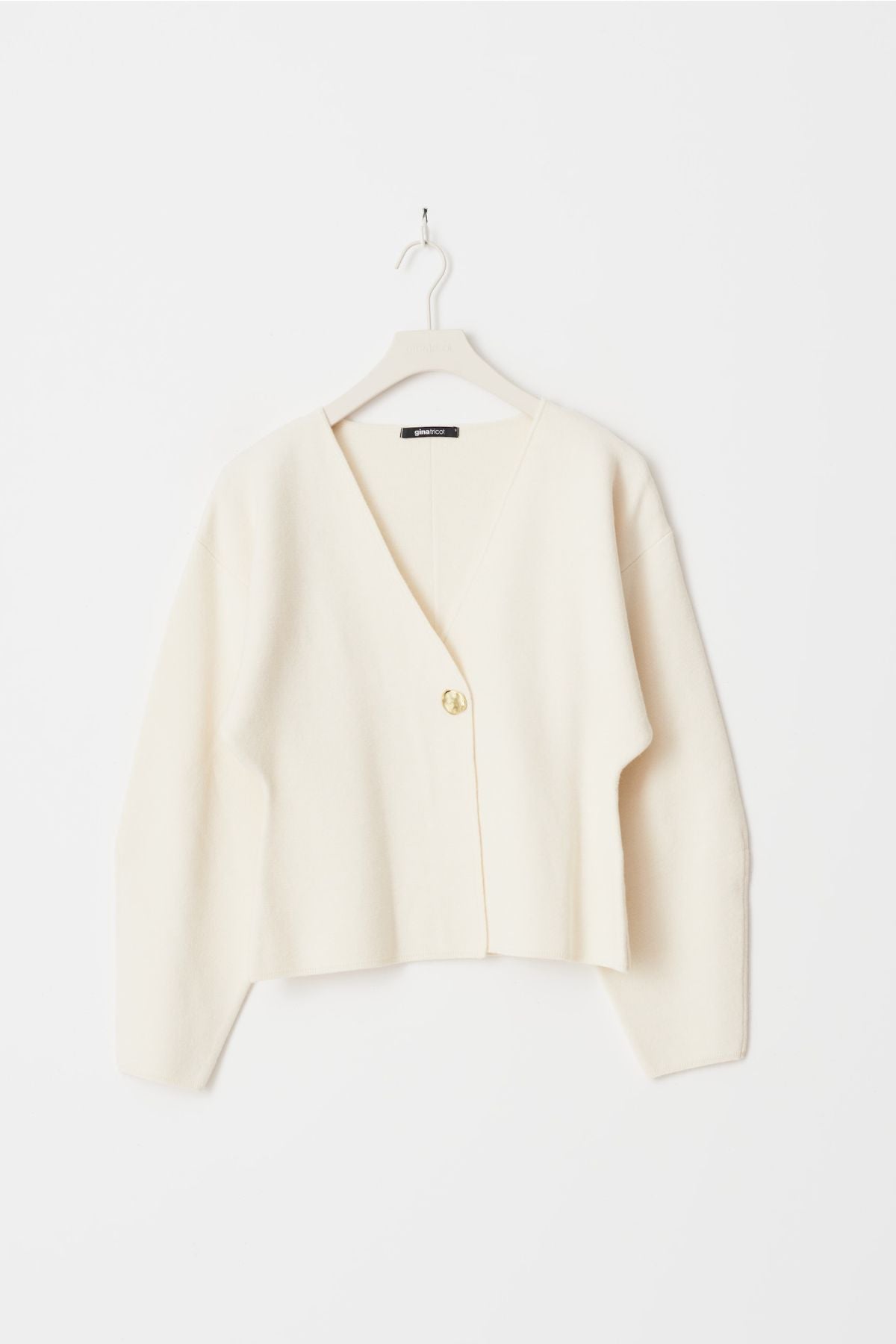 Shaped Strickcardigan - burgunder & creme
