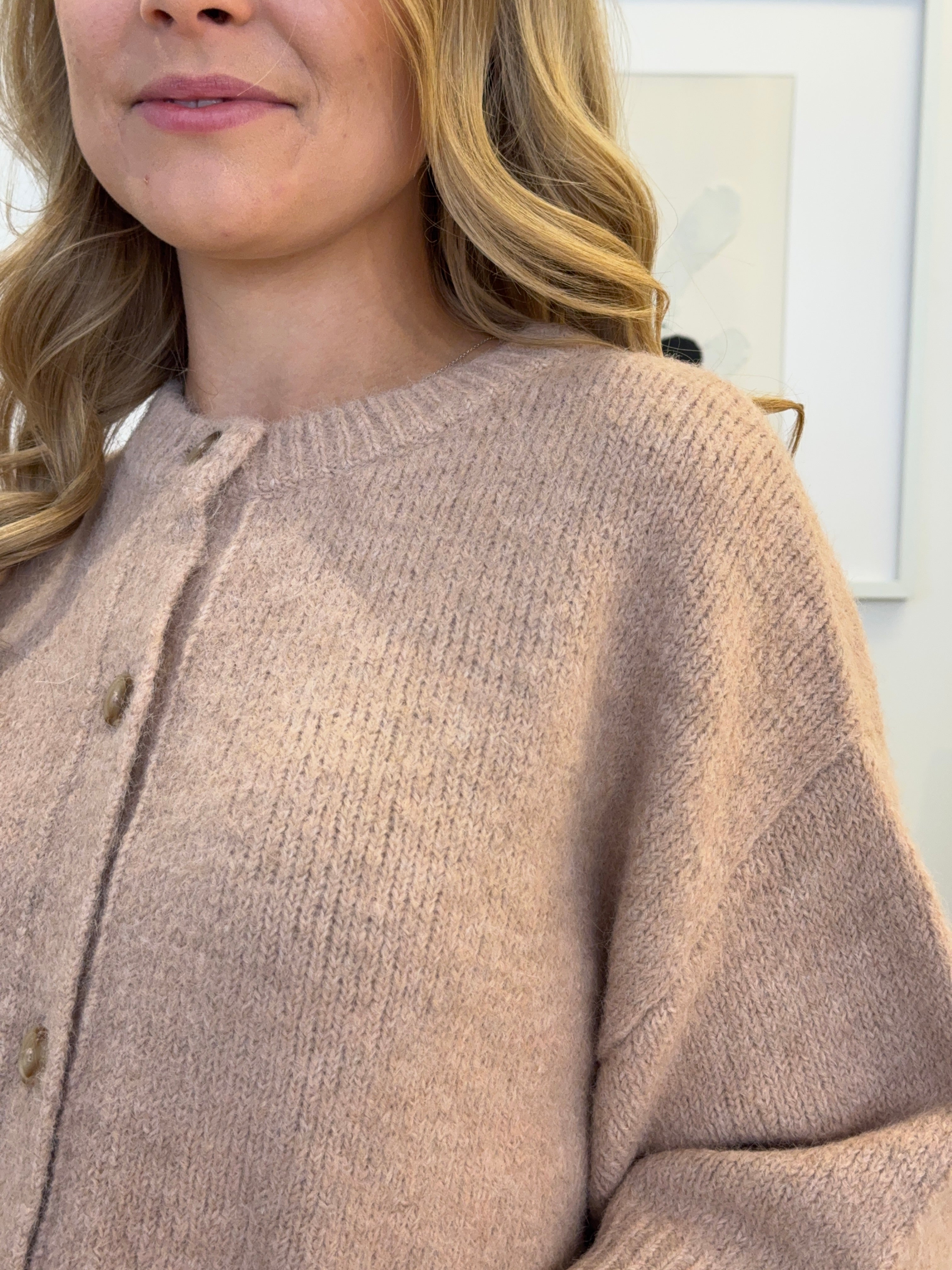 Strickpullover mit kurzen Ärmeln Oline - rosé