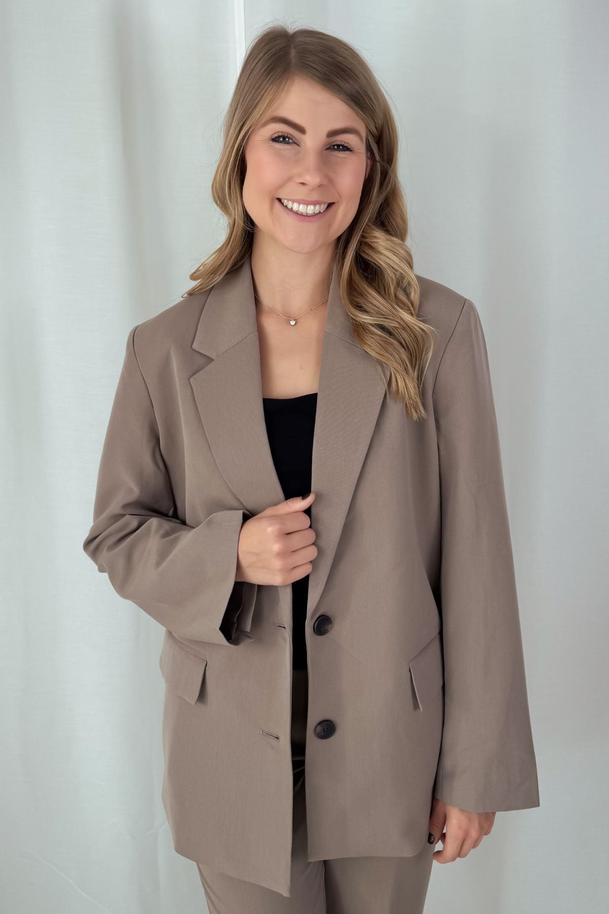 Blazer - Relaxed Fit - taupe