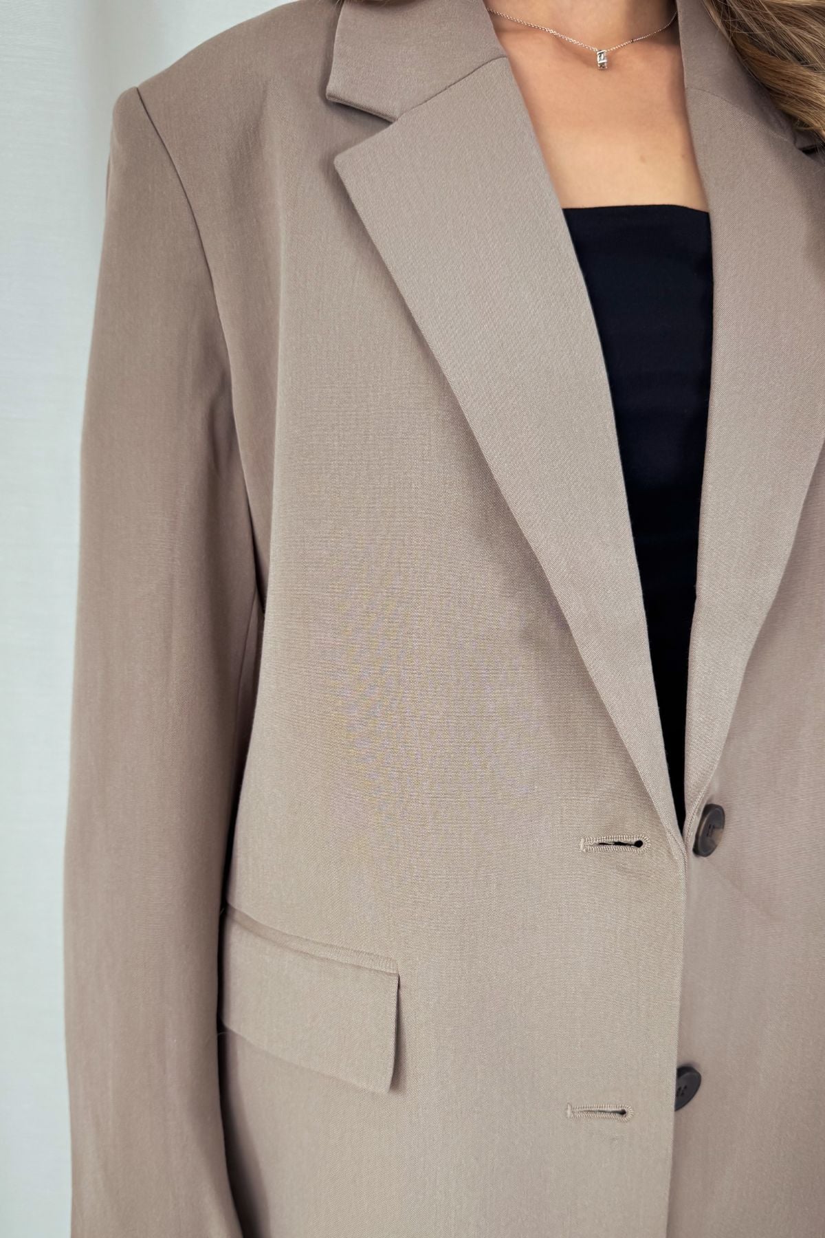 Blazer - Relaxed Fit - taupe
