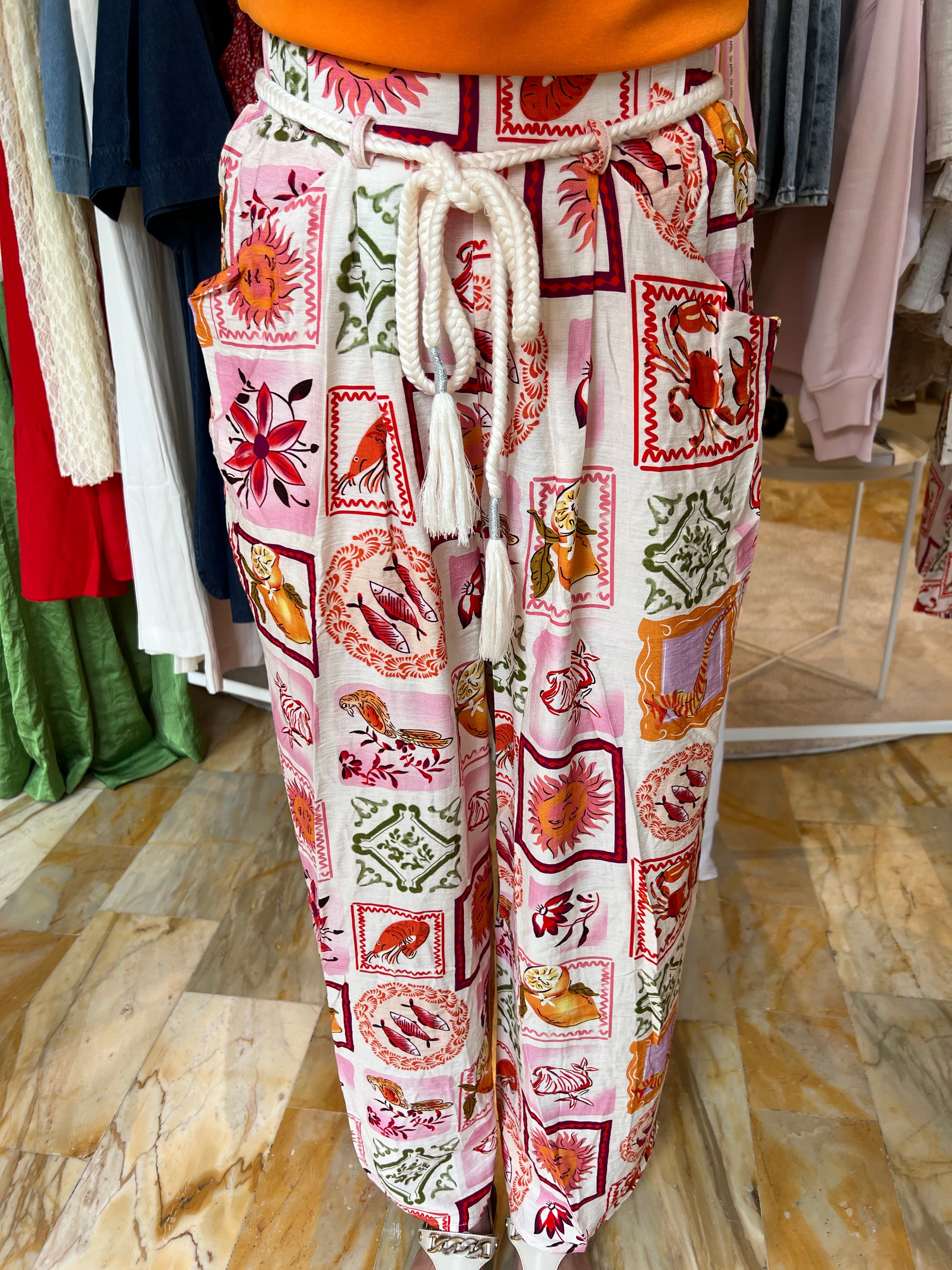 Hose Summer mit Muster