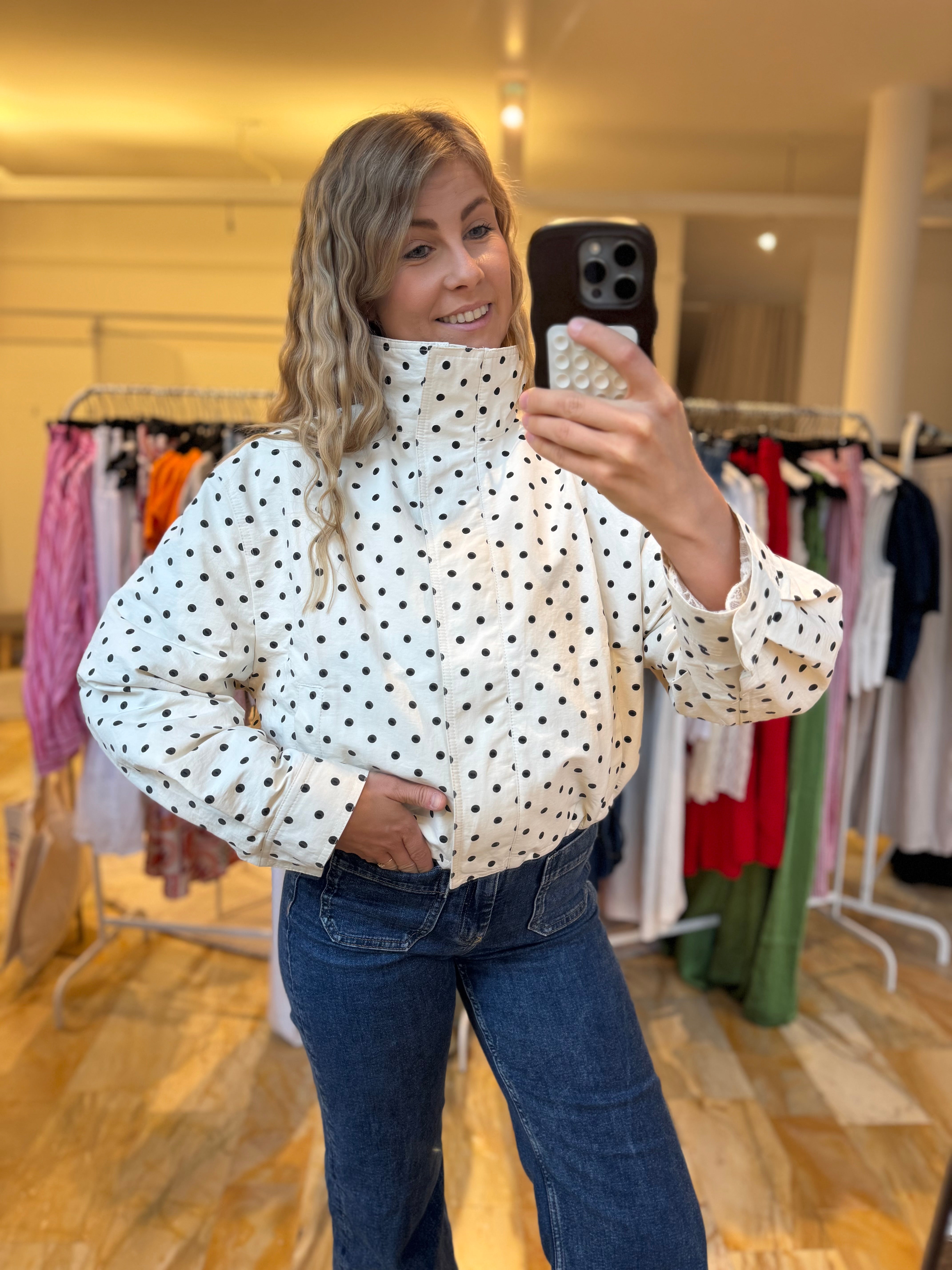 Jacke Polka Dots - creme
