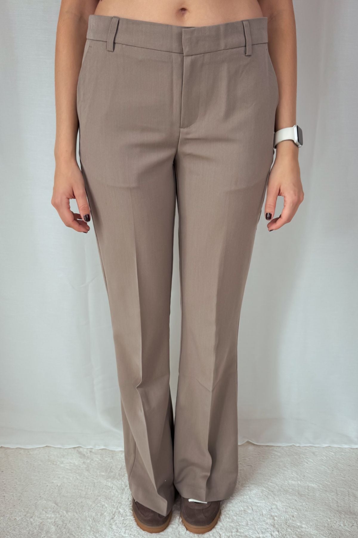 Relaxed Bootcut Hose - taupe