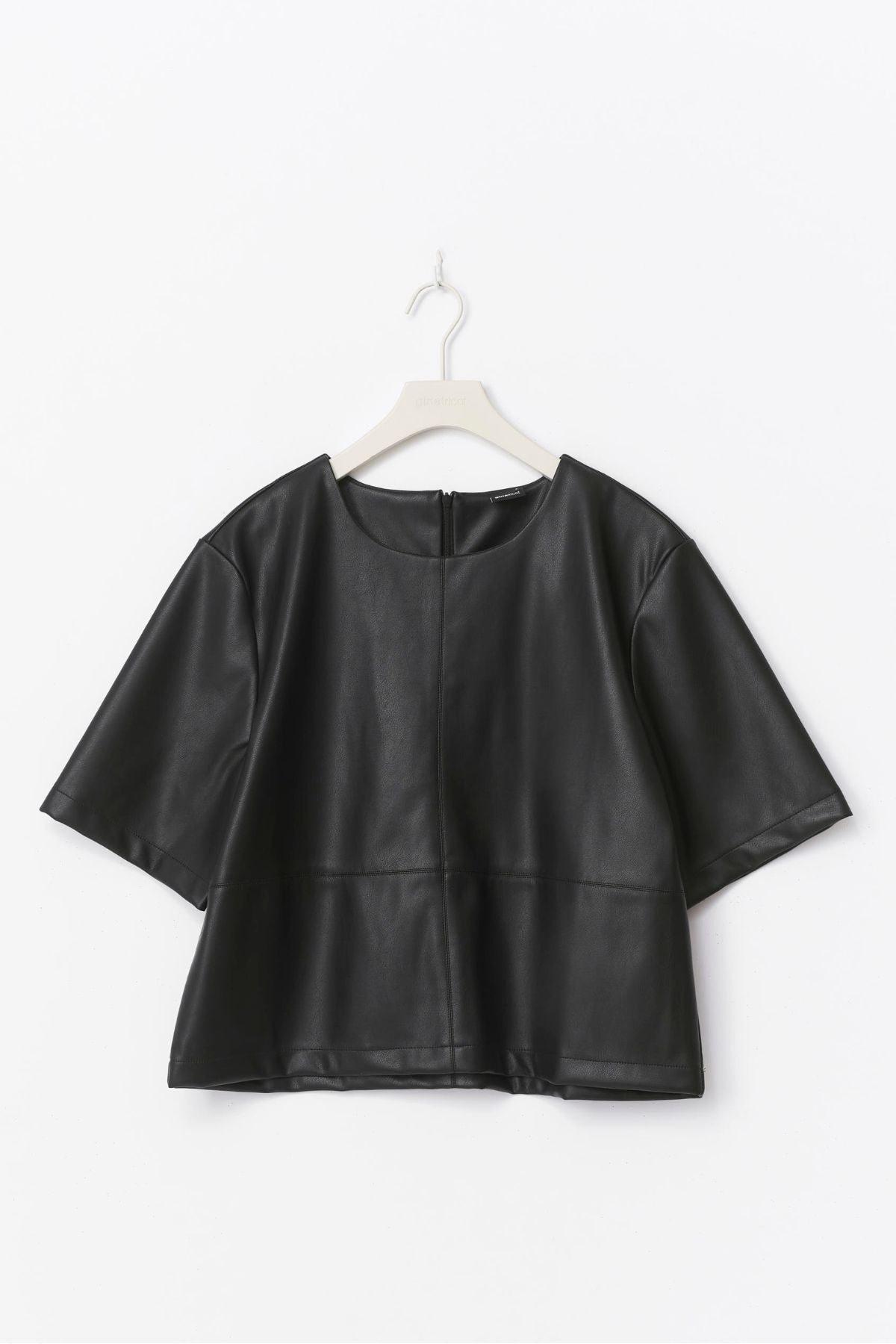 Boxy T-Shirt in Leder