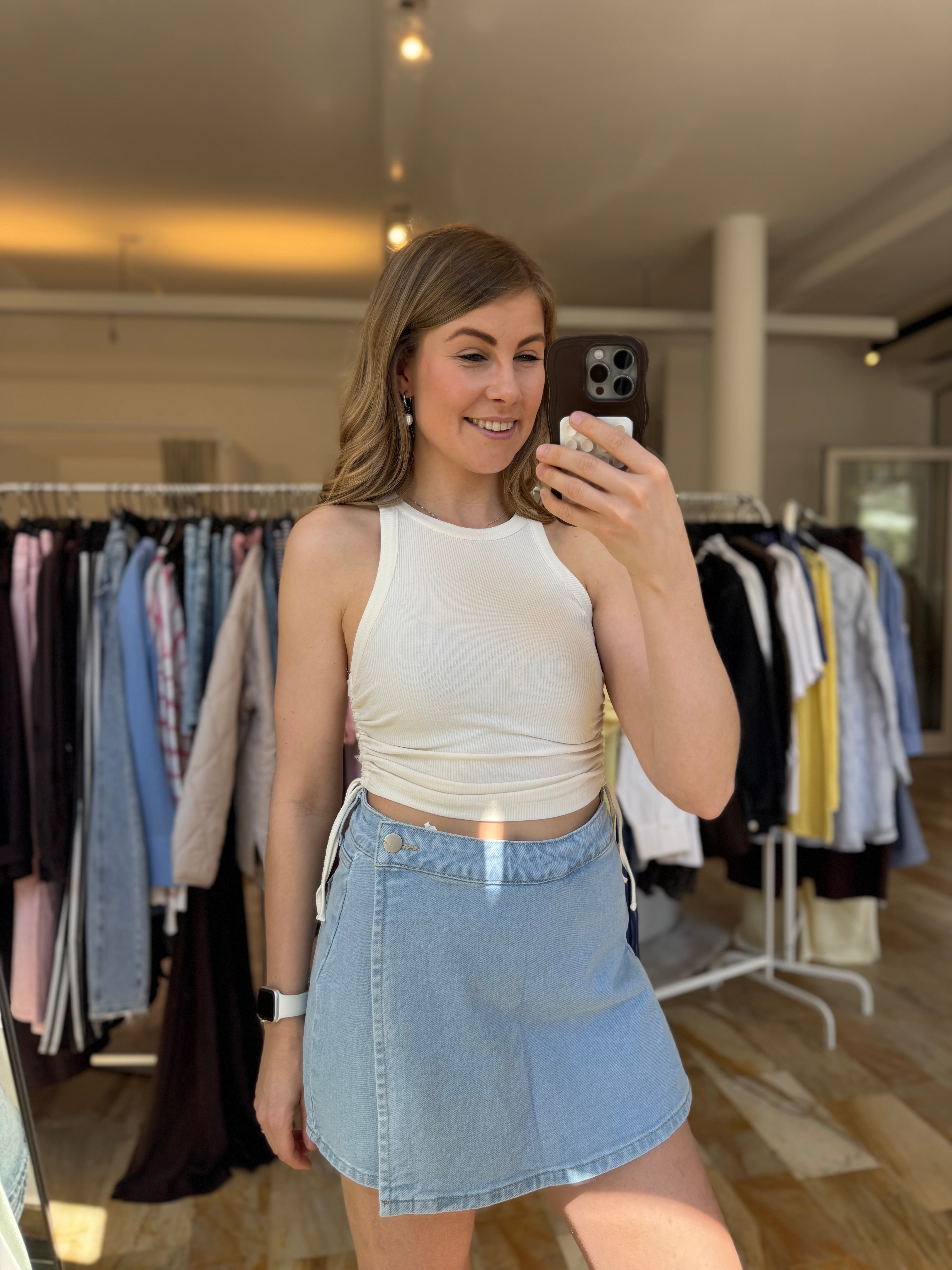 Denim Skort Minie - hellblau