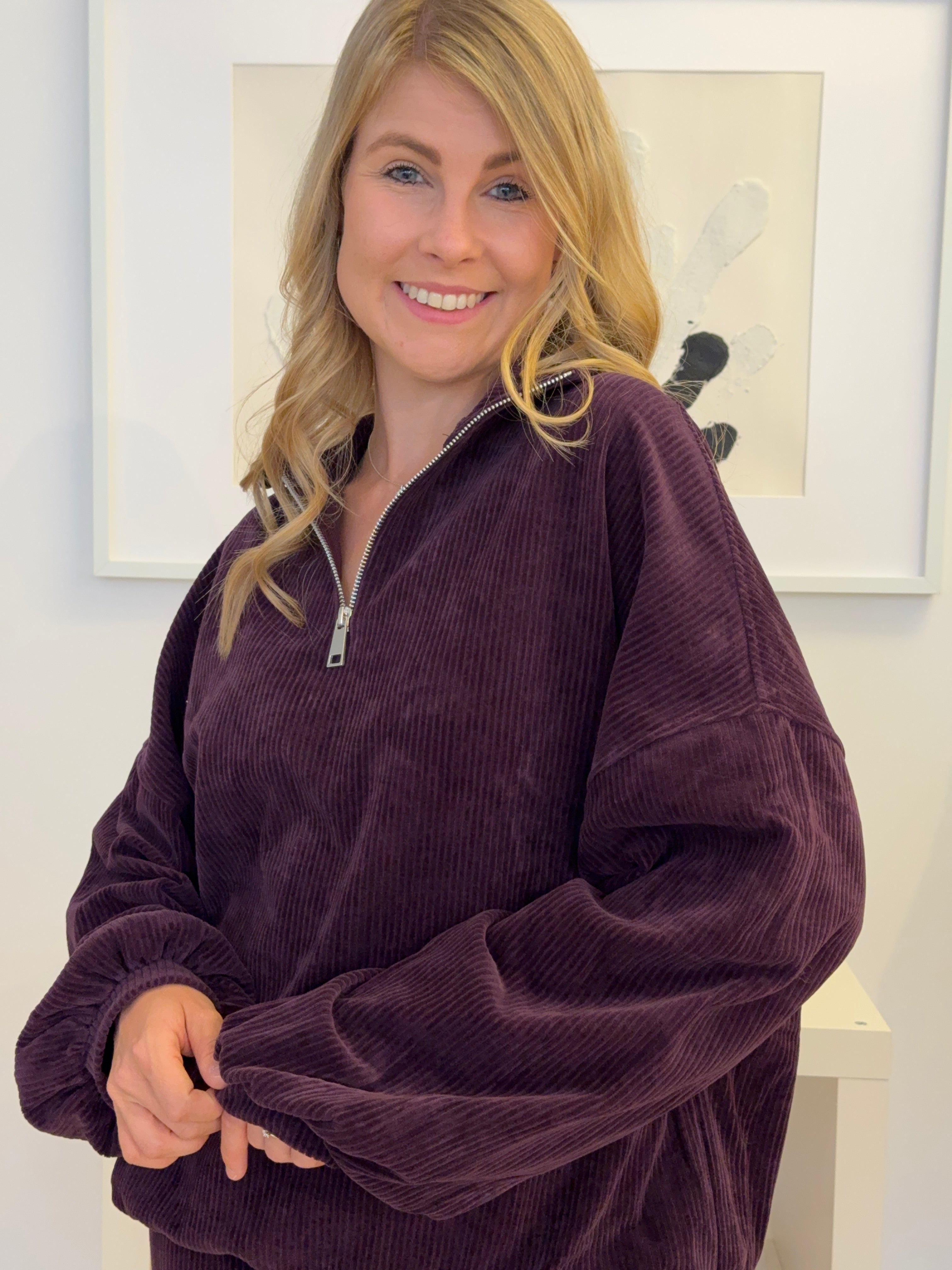 Sweatshirt Imani - aubergine