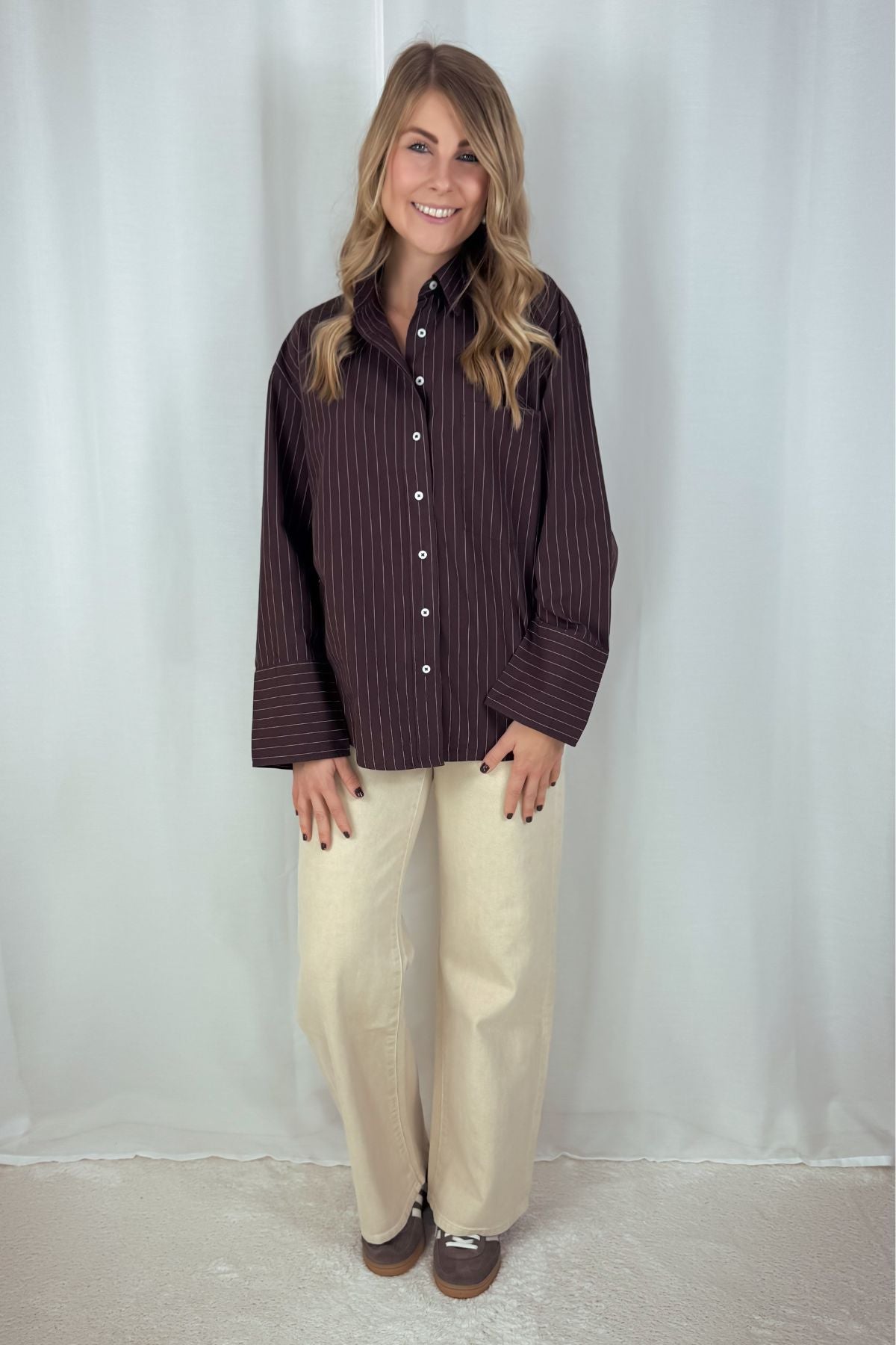 Hemd Poplin - braun